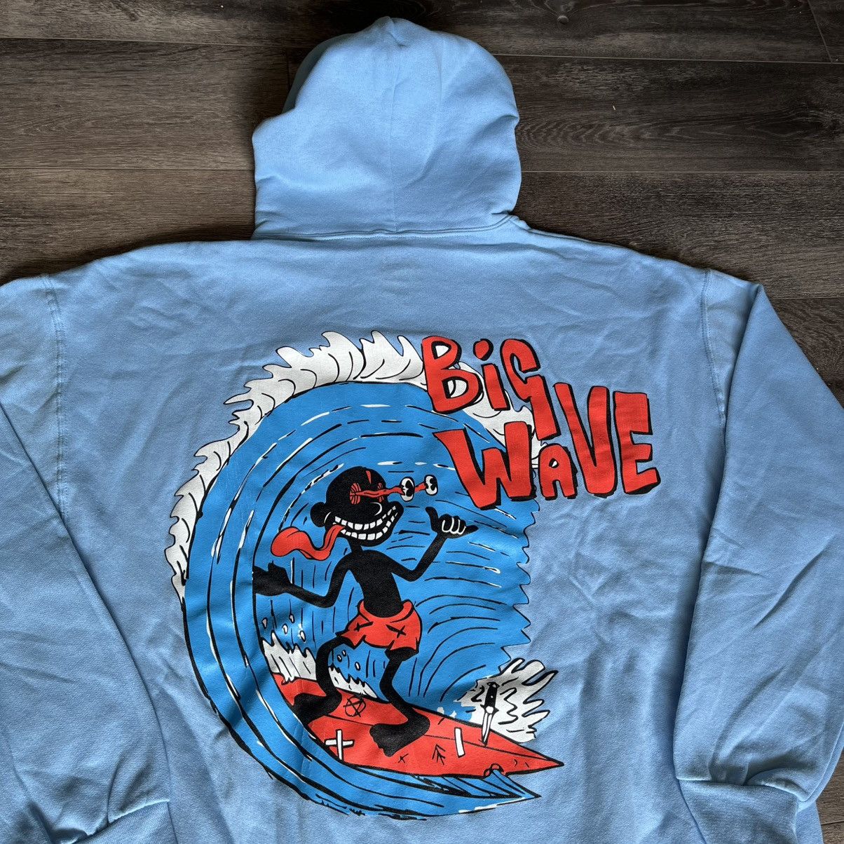 Plague Boulevard New Vintage Lil Darkie Small Dark One Big Wave Logo Hoodie Size US XL / EU 56 / 4 - 3 Thumbnail
