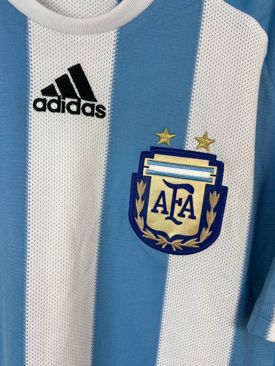 ARGENTINA 2010 2011 HOME FOOTBALL JERSEY ADIDAS Sz M