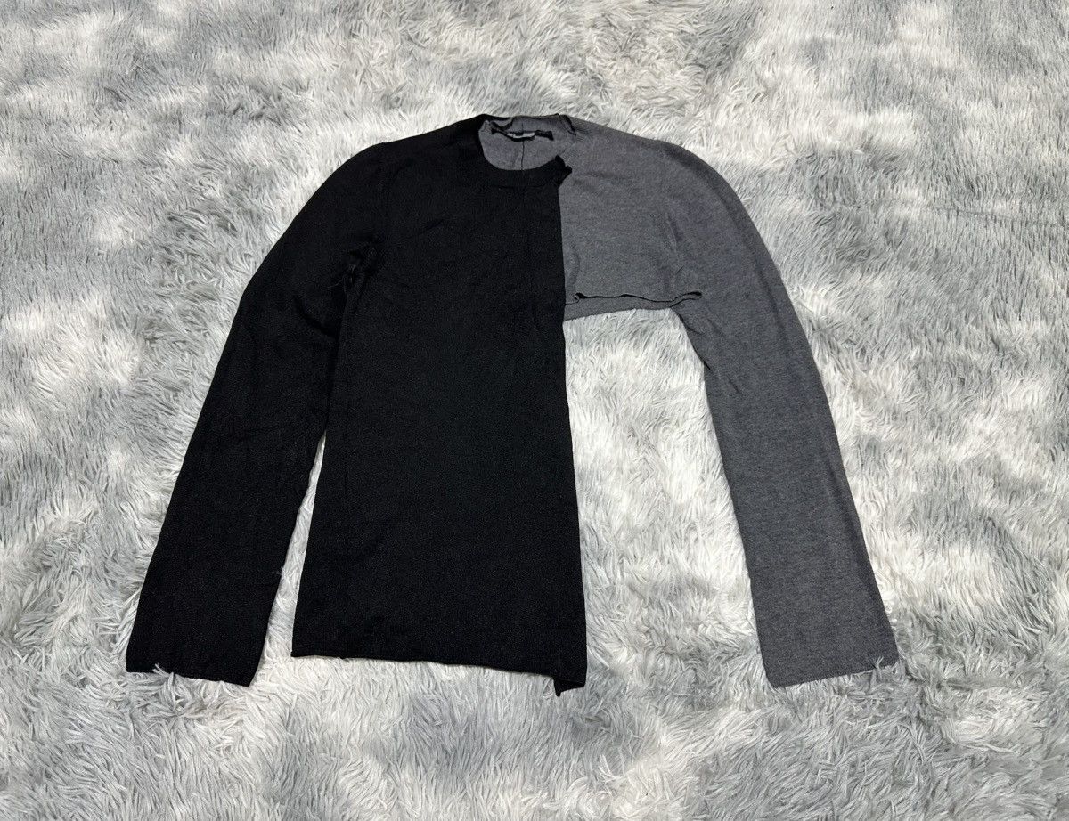Comme des Garcons 🔥Comme Des Garcons Asymmetric Split Deconstructed Knit Ls Size US M / EU 48-50 / 2 - 5 Thumbnail