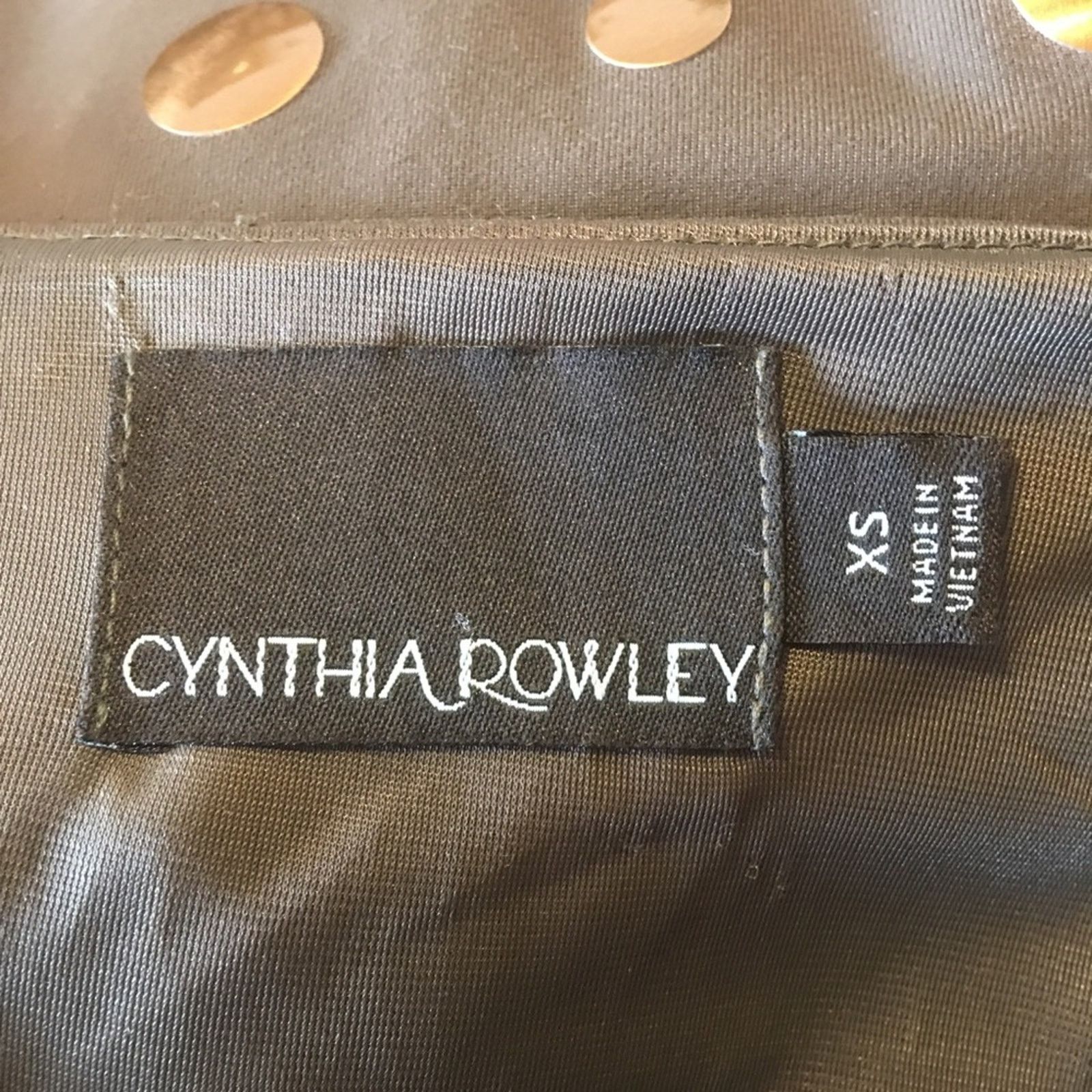 Cynthia Rowley Cynthia Rowley olive green gold medallion dress XS Size XS / US 0-2 / IT 36-38 - 6 Thumbnail
