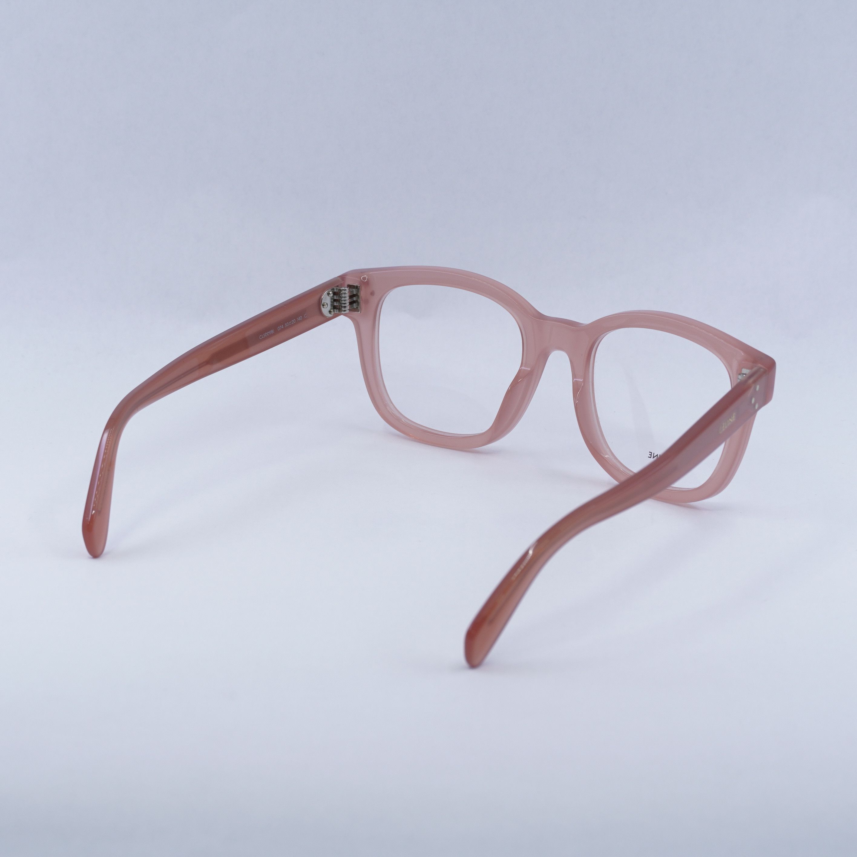 Celine Celine CL50098I 074 Eyeglasses Shiny Pink 50mm Square Frame Size ONE SIZE - 3 Thumbnail