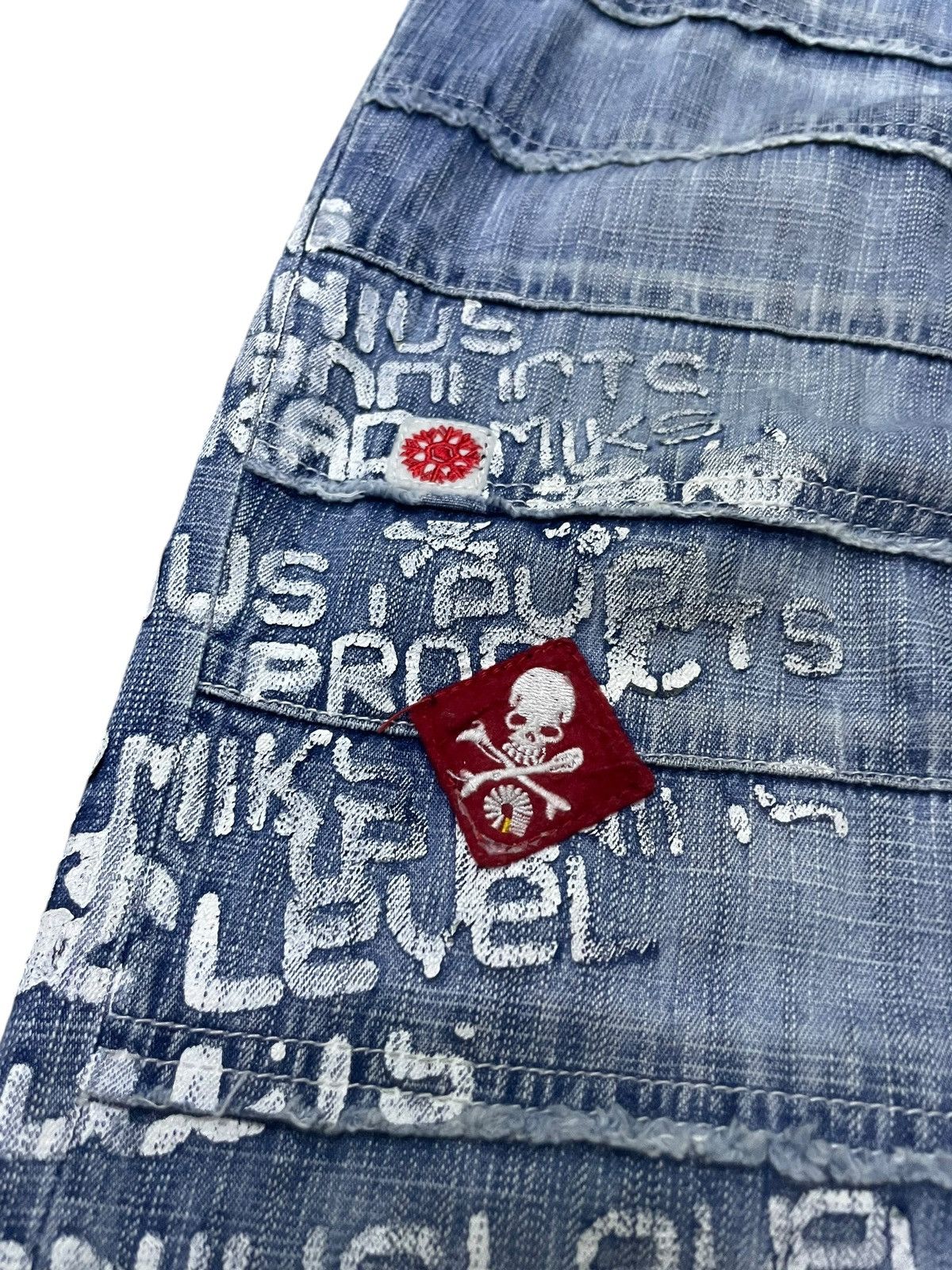 Akademiks × JNCO × Southpole Vintage Akademiks layered Paneled Poems Baggy Loose Jeans Size US 34 / EU 50 - 16 Thumbnail
