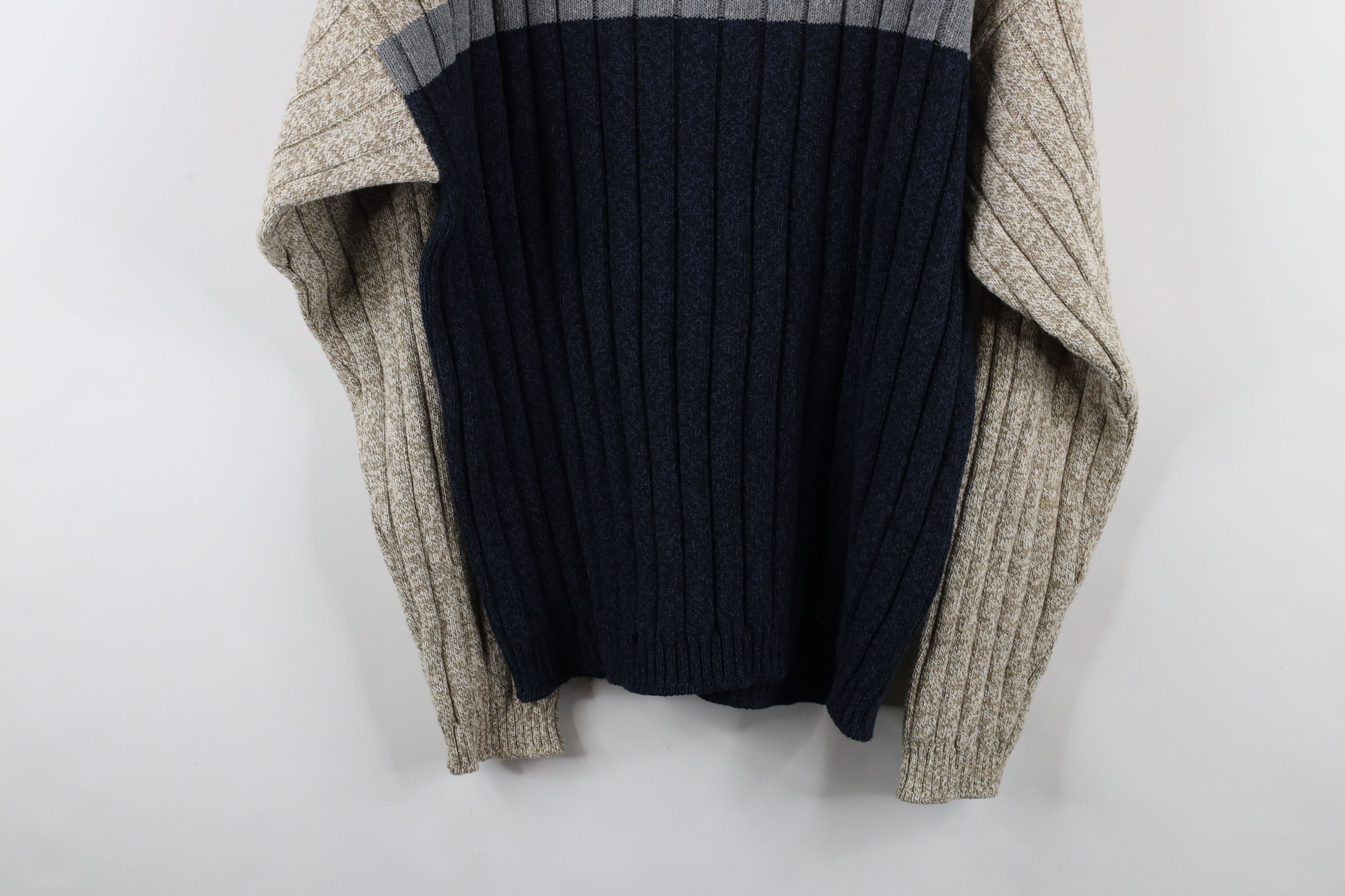 Vintage Vintage 90s Streetwear Ribbed Knit Crewneck Sweater USA Size US XL / EU 56 / 4 - 8 Thumbnail