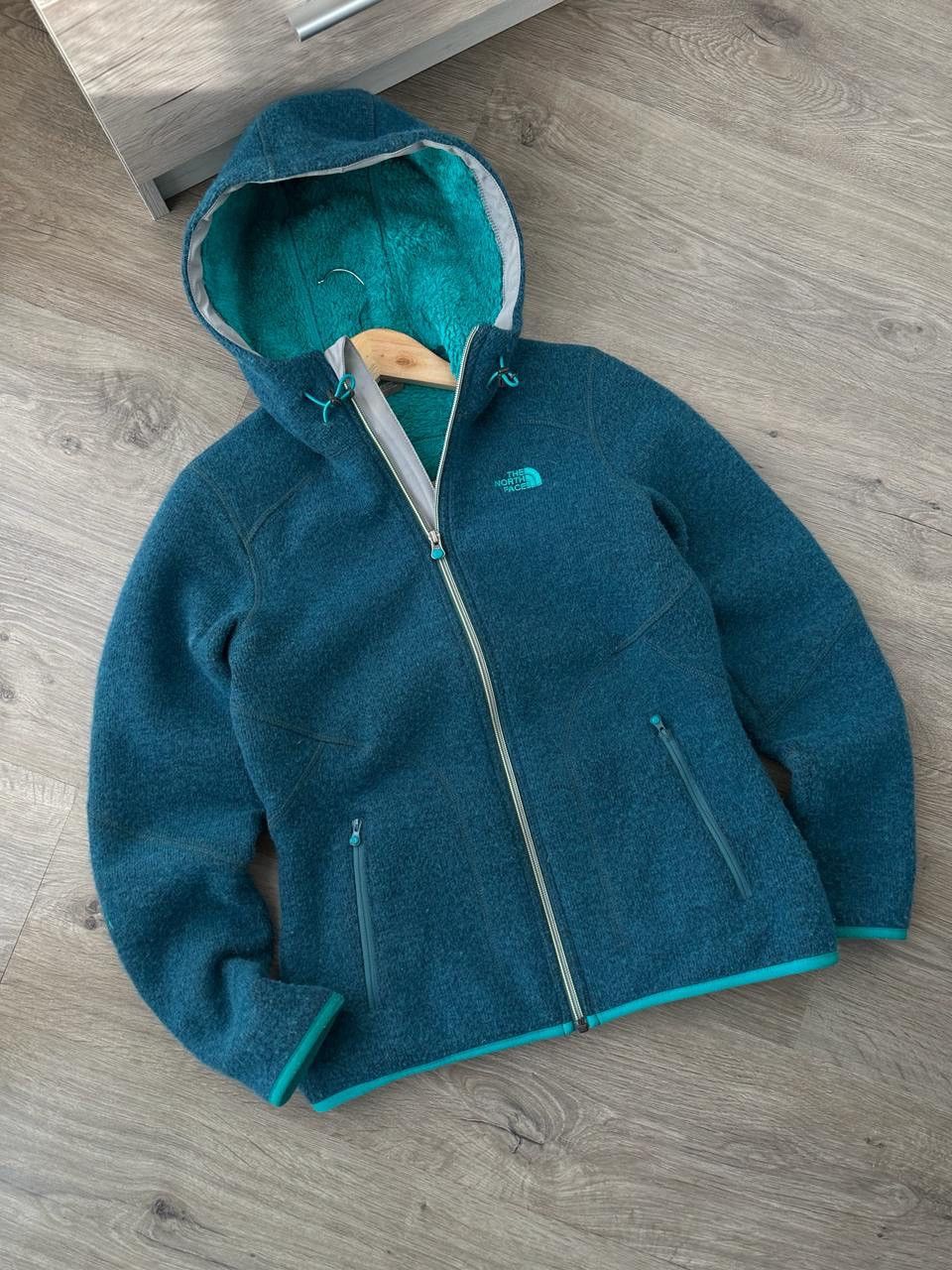 The North Face × Vintage Vintage The North Face Outdoor Blue Fur Zip Hoodie Size US M / EU 48-50 / 2 - 4 Thumbnail
