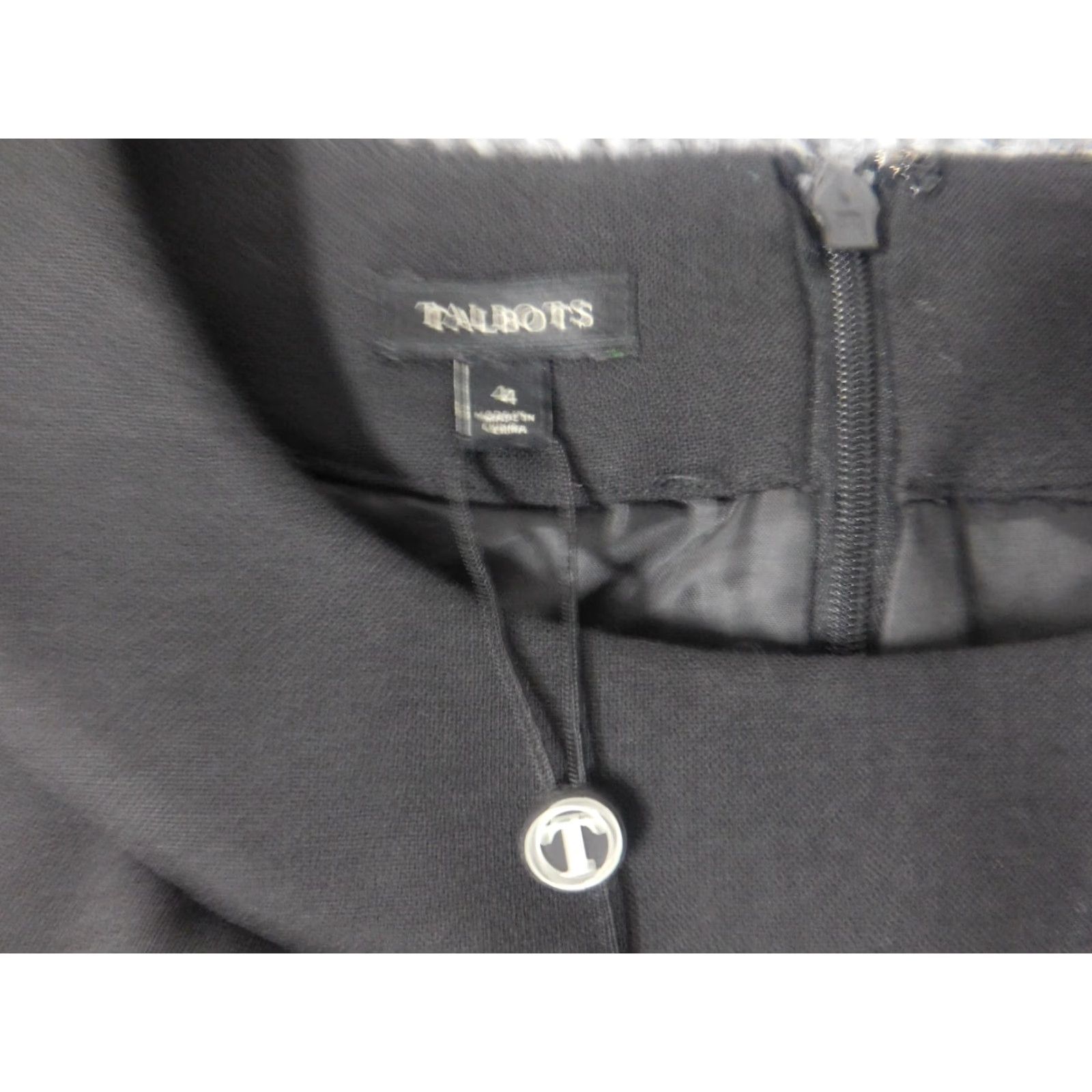 Talbots Talbots Womens Dress 4 black zip A-line Pullover Size S / US 4 / IT 40 - 5 Thumbnail
