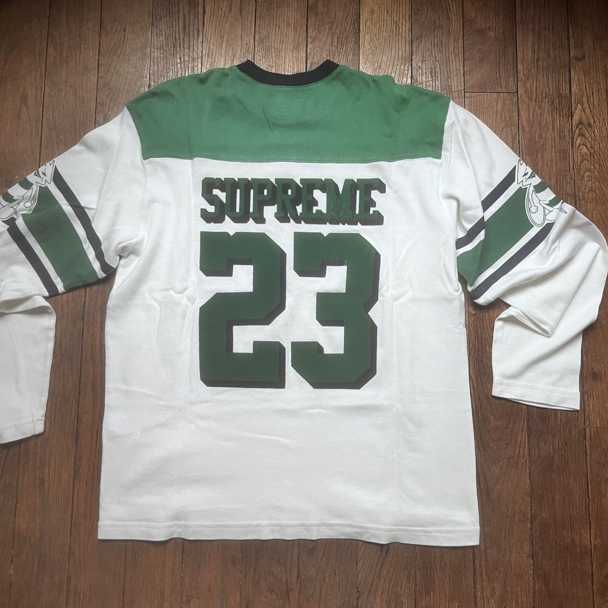 Supreme Supreme Bumblebee L/S Football Top White S Size US S / EU 44-46 / 1 - 10 Thumbnail