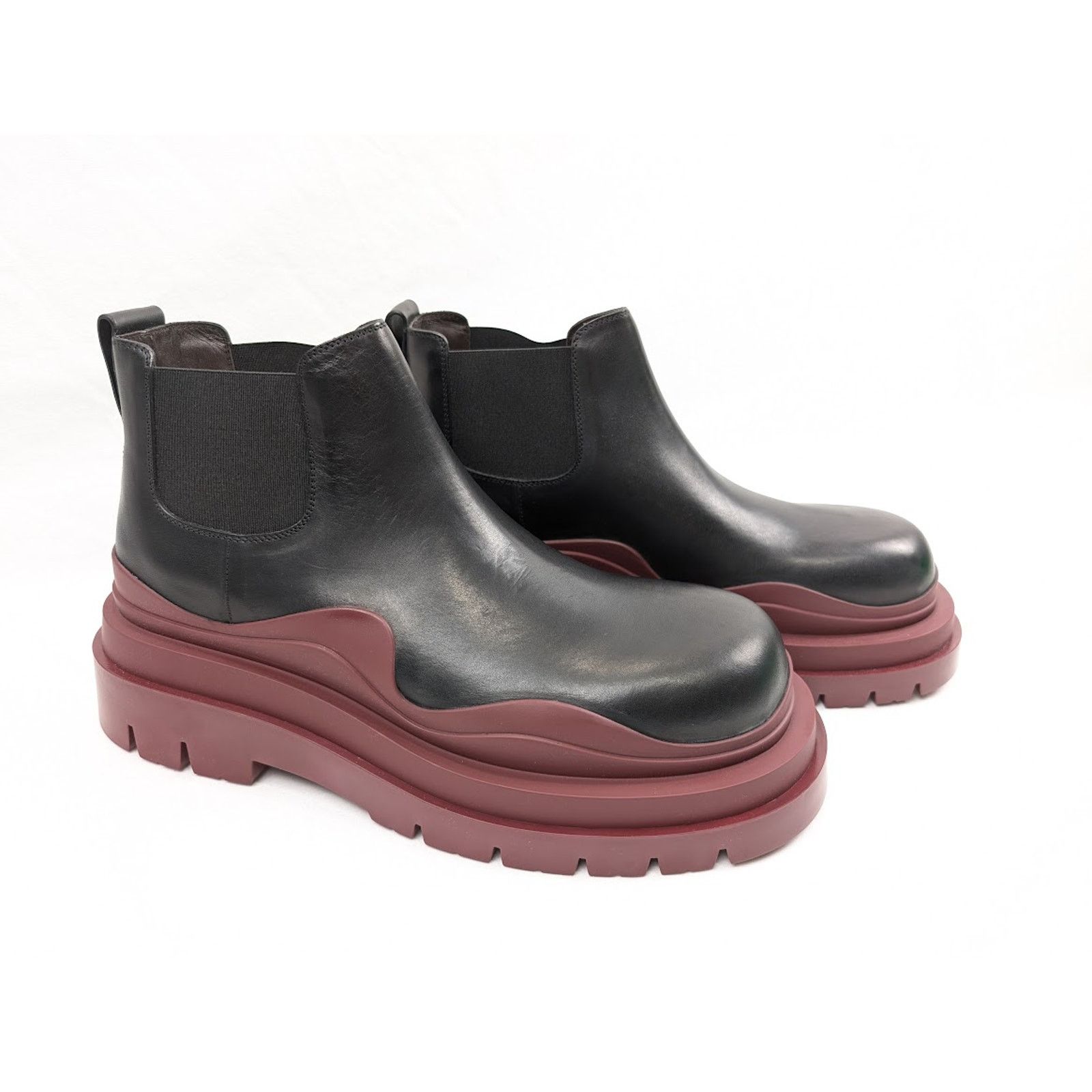Bottega Veneta o1rshd1 Military Calf Tire Boots in Black Size US 10.5 / EU 43-44 - 15 Thumbnail