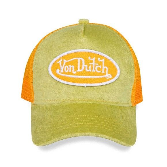 Von Dutch NWT VON DUTCH SHERBET CRUSH VELVET TRUCKER HAT Size ONE SIZE - 1 Thumbnail