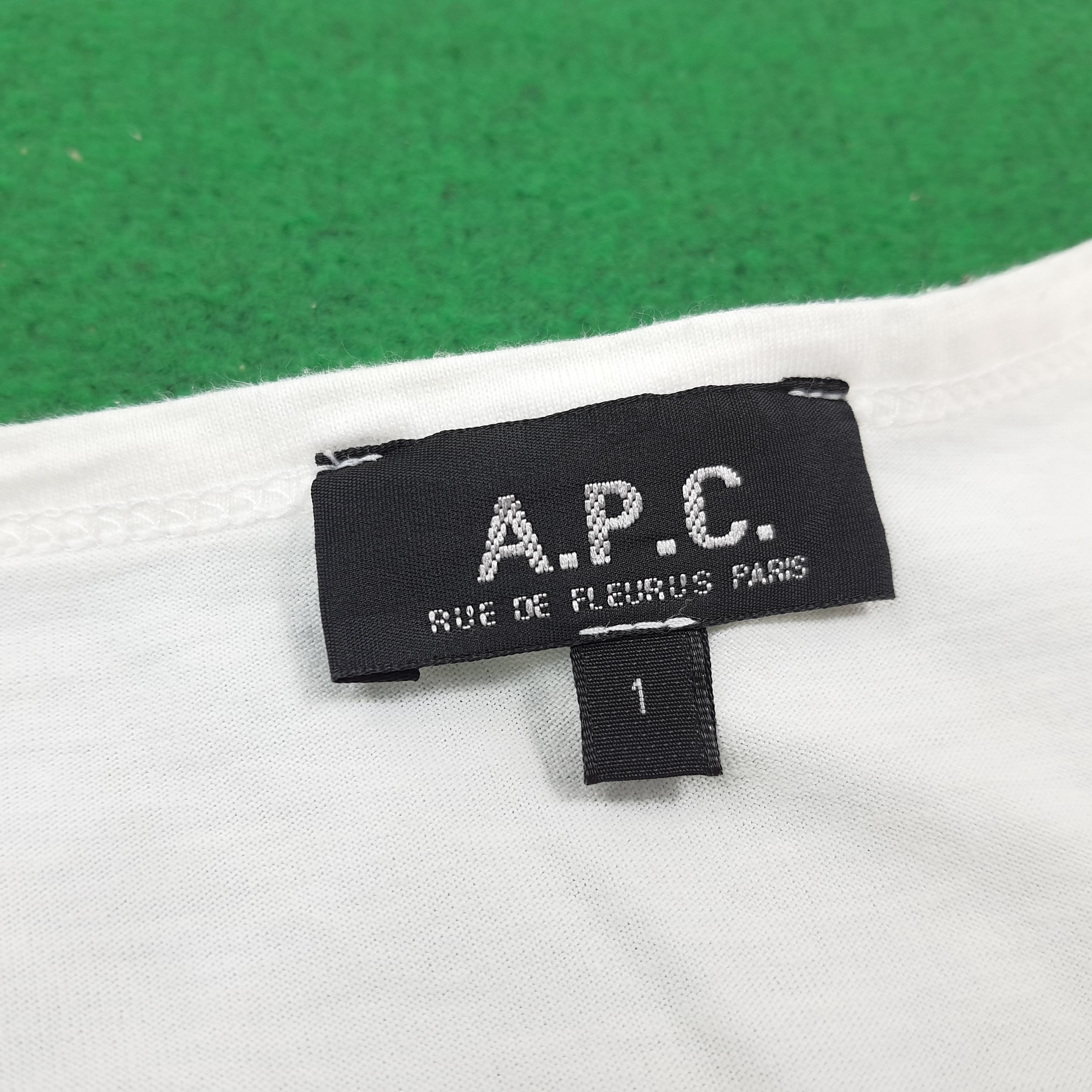 A.P.C. × Vintage Vintage A.P.C Kick Out The Jams Luxury Brand Tshirt Size US M / EU 48-50 / 2 - 4 Thumbnail