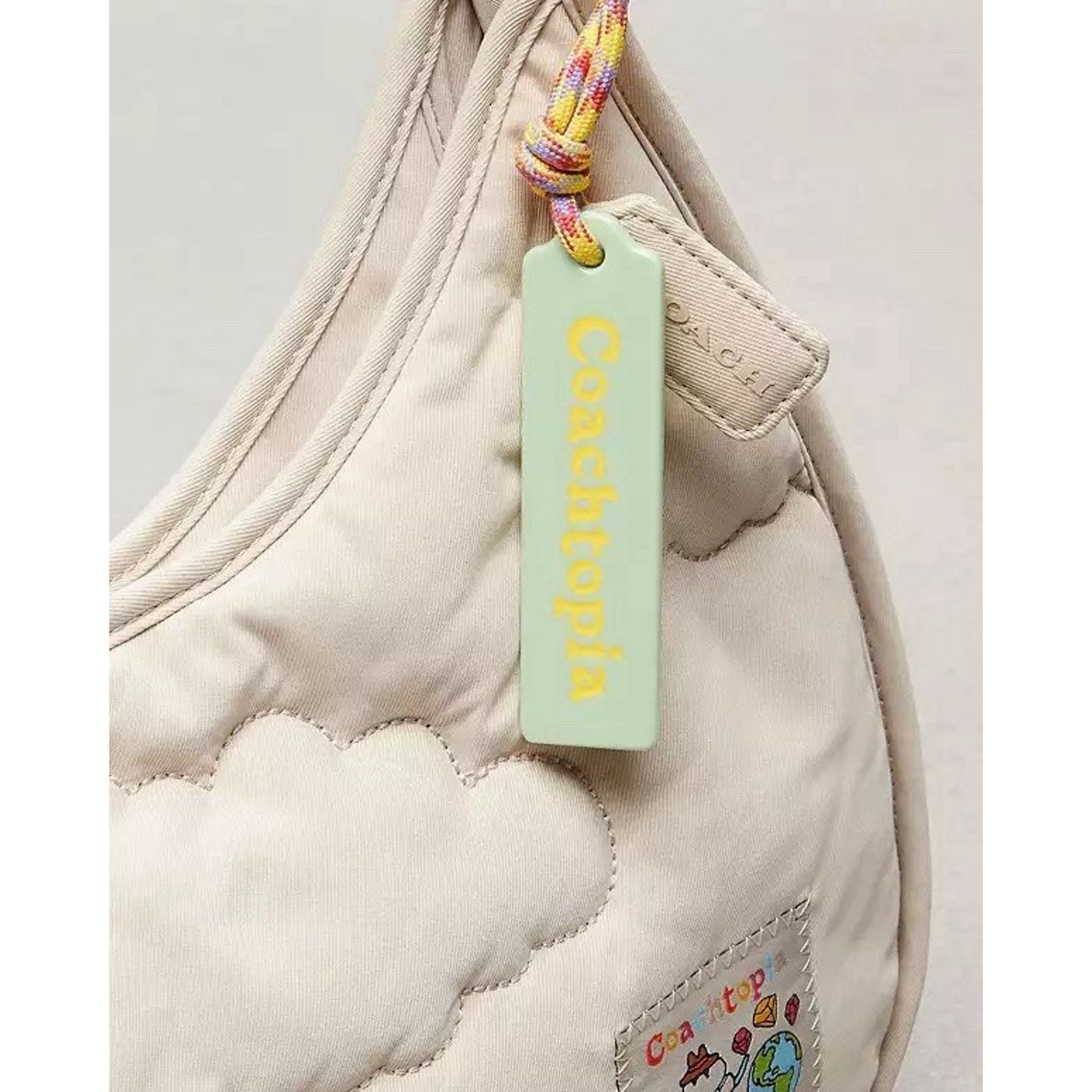 Coach NWT Coach CV875 Coachtopia Loop Ergo Bag Cloud Quilting Size ONE SIZE - 12 Thumbnail