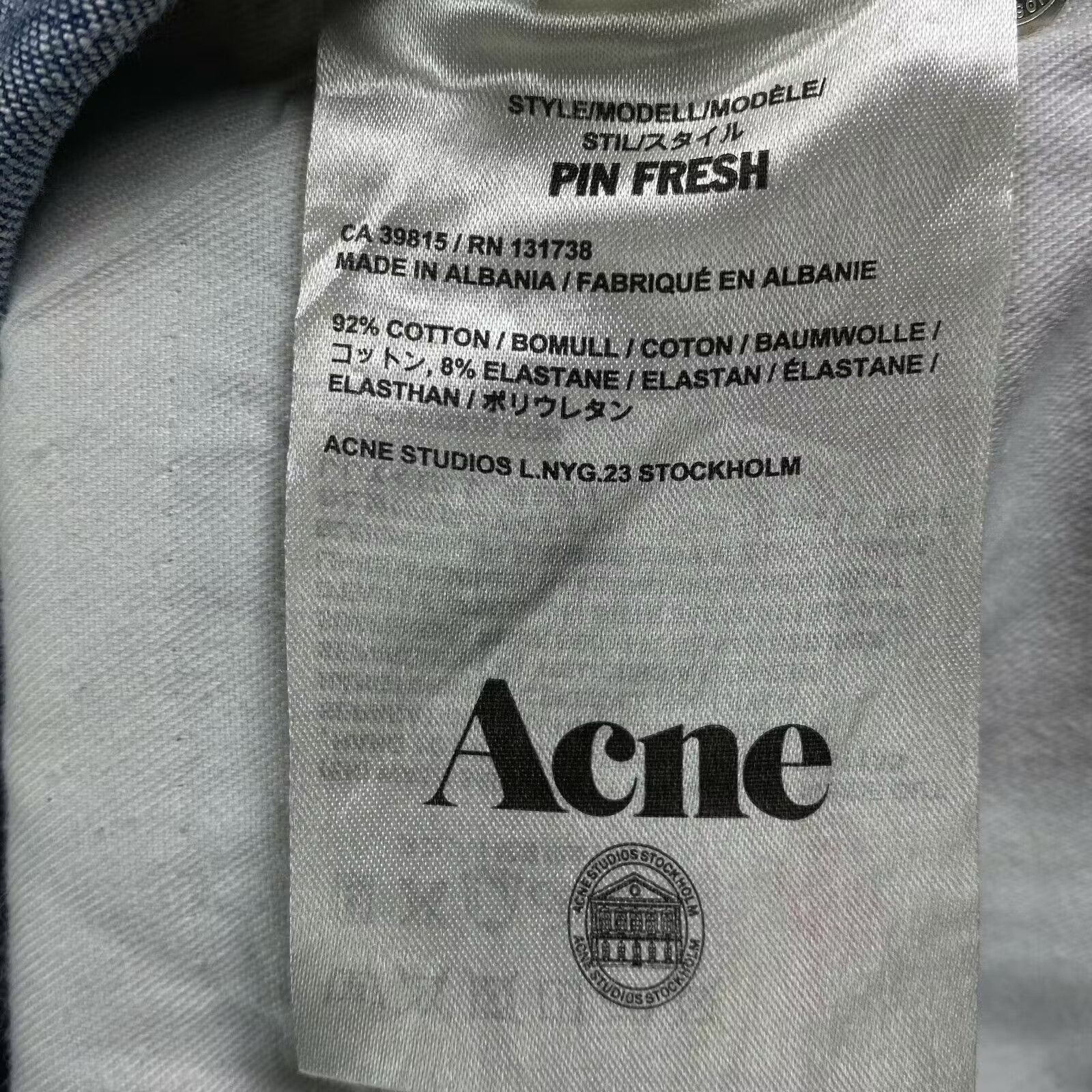 Acne Studios Womens Jeans Acne Studios Size 24 Size 24" / US 00 / IT 34 - 9 Thumbnail