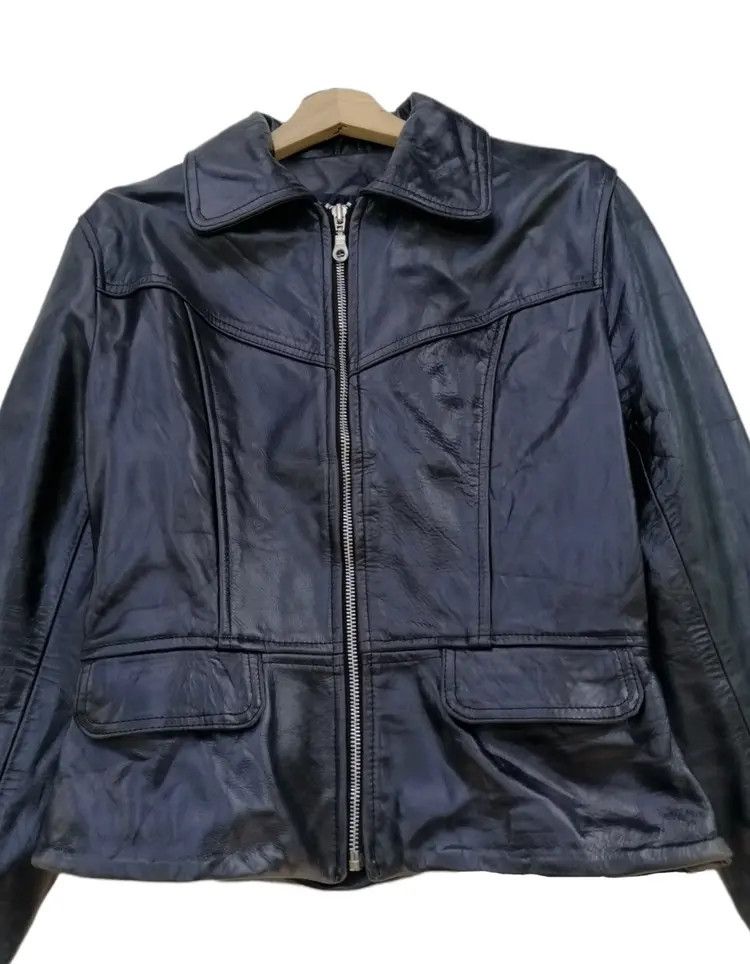 Genuine Leather Vintage RENEGADE Genuine Real Leather Jacket Size M / US 6-8 / IT 42-44 - 4 Thumbnail