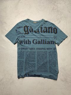 John Galliano Newspaper T Shirt | Grailed