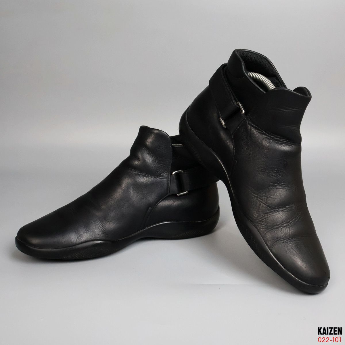 image of Prada - Archive Velcro Strap Chelsea Boots in Black, Men's (Size 7.5)