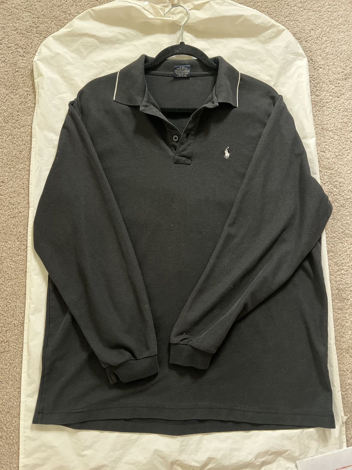 Polo Ralph Lauren XXL Black Polo Ralph Lauren Shirt 100% Cotton, Made in USA Size US XXL / EU 58 / 5 - 5 Thumbnail