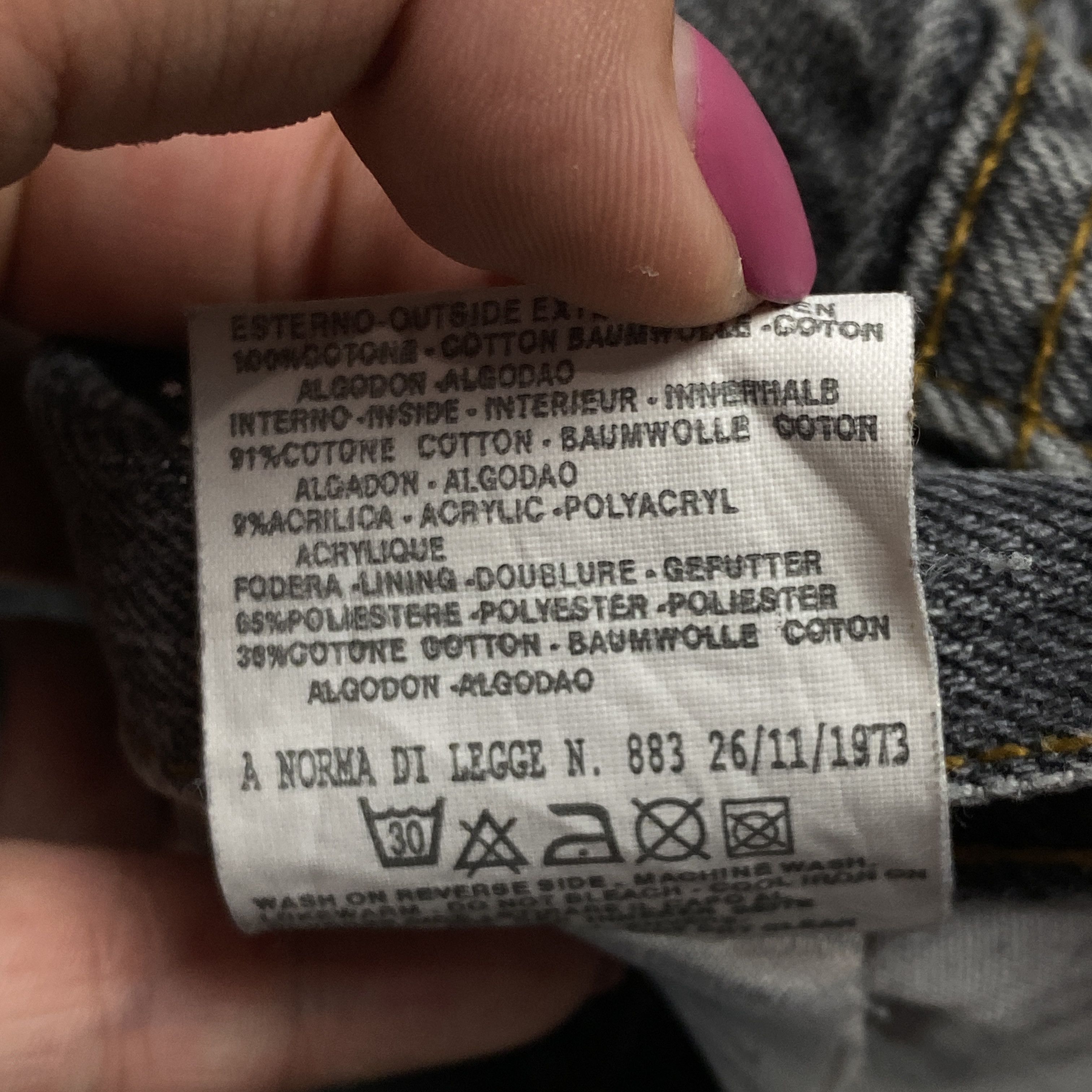 Moschino × Vintage Men’s Denim Jeans Pants Moschino Vintage Size 32 Gray Size US 32 / EU 48 - 9 Thumbnail