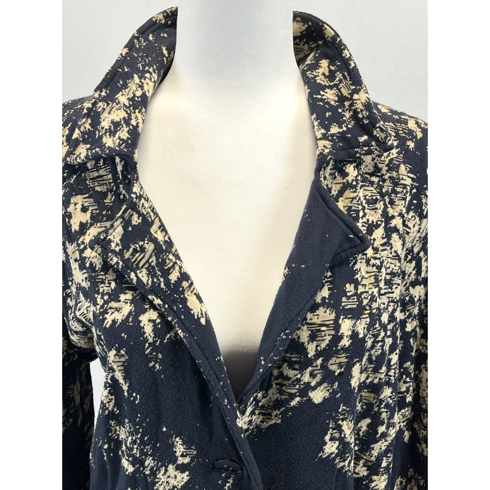 Vintage VINTAGE Zozo Knit Jacket WOMEN's L Large Artsy Lagenlook Black Knit Jacket, Casual Fall Winter Spring, Women’s Jacket, Zozo Size L / US 10 / IT 46 - 3 Thumbnail