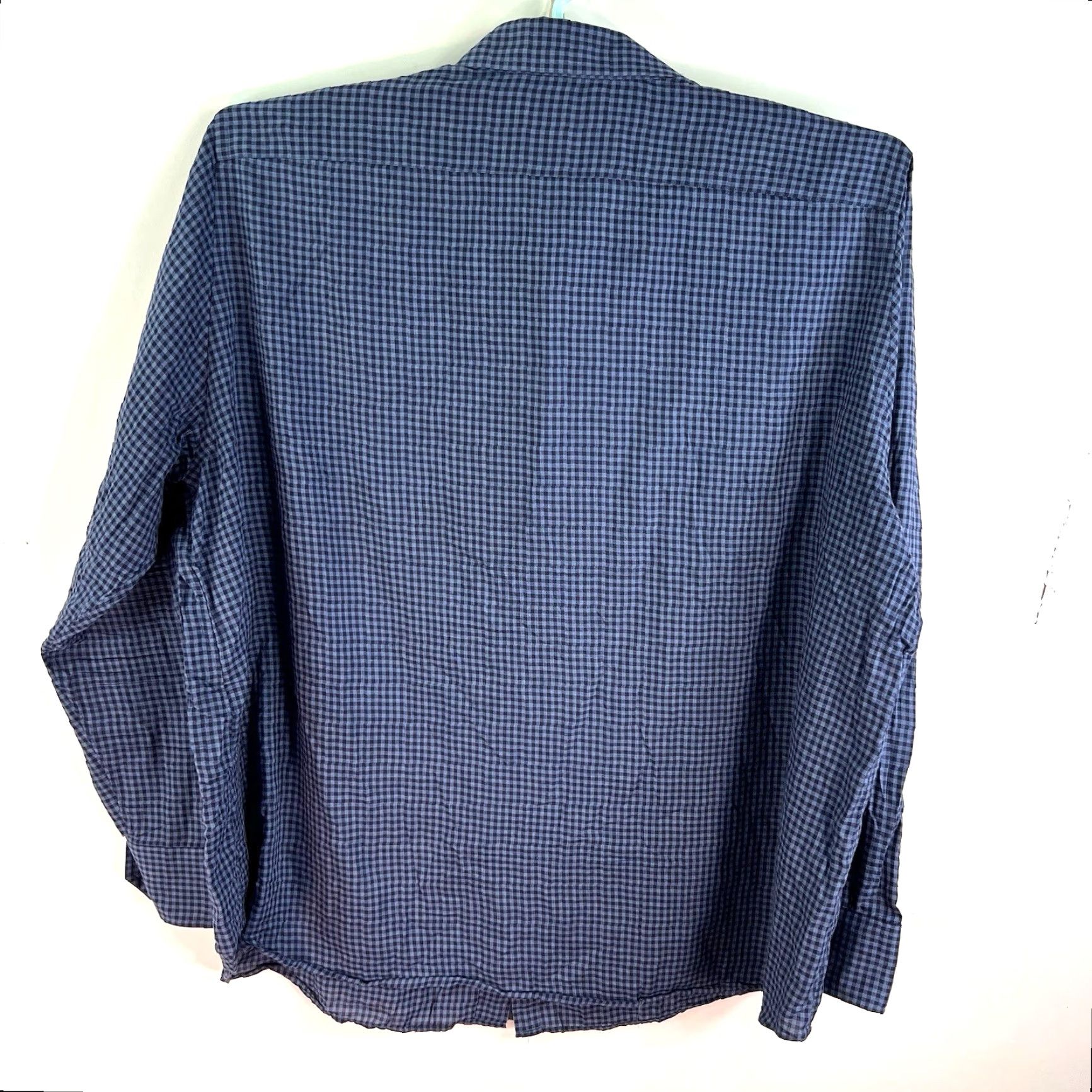 Vintage VINTAGE Apposta Checked Flannel Shirt Mens 4XL Blue Button-Down Collared Casual Winter 4XL Men Blue Check Size US XXL / EU 58 / 5 - 6 Thumbnail