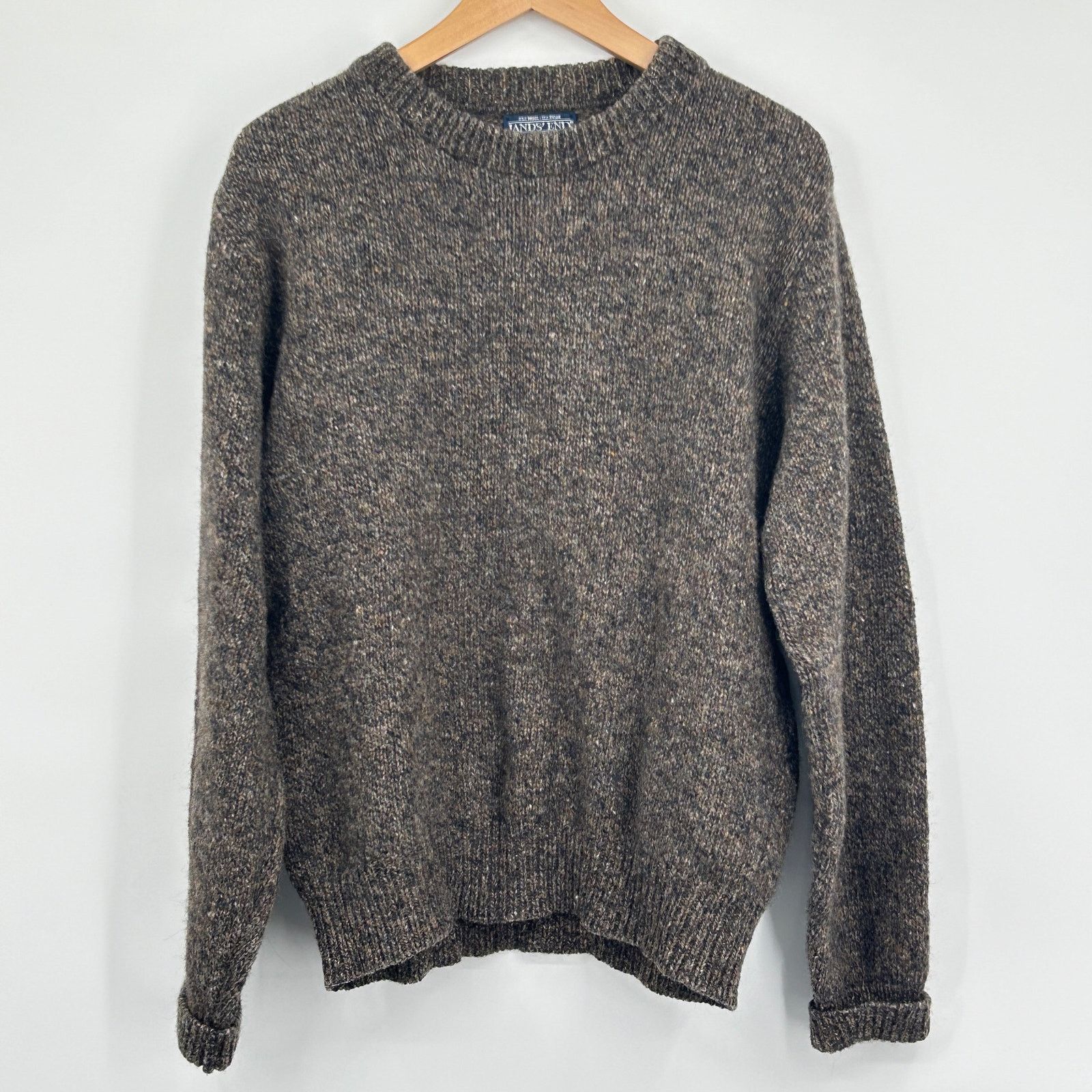 Lands' End Vintage 90s Lands End Wool Crewneck Made in USA Medium Size US M / EU 48-50 / 2 - 1 Thumbnail