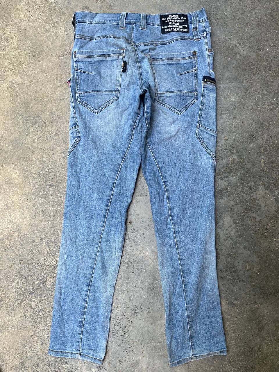 Japanese Brand BURTLE CARGO BONDAGE JEANS Size US 34 / EU 50 - 6 Thumbnail