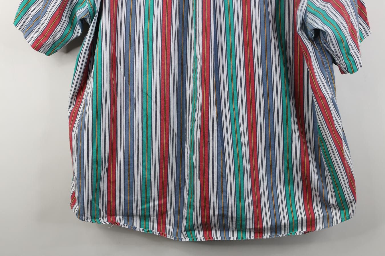 Vintage Vintage 90s Streetwear Fit Rainbow Striped Button Down Shirt Size US XL / EU 56 / 4 - 12 Thumbnail