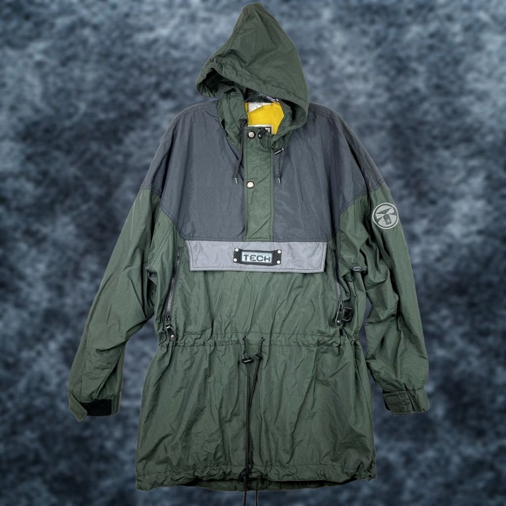 Ocean Pacific Vtg Ocean Pacific Hooded Jacket Mens L Surf Snowboard Ski Shell Zip Crew Neck Nylon Softshell Green 90s Sports Mens Size US L / EU 52-54 / 3 - 1 Thumbnail