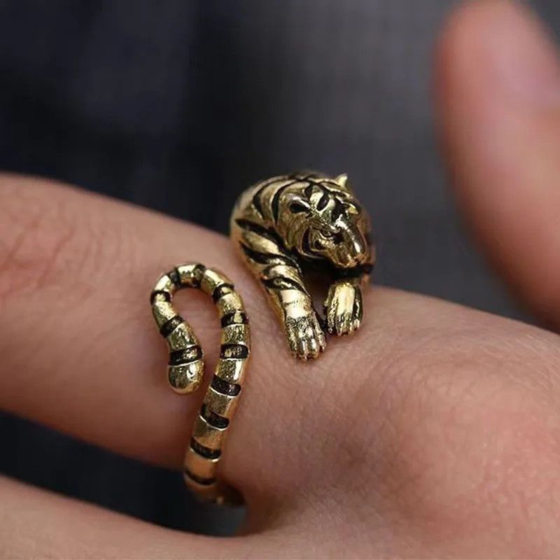 Other Fierce Tiger Adjustable Opening Ring Size ONE SIZE - 1 Thumbnail