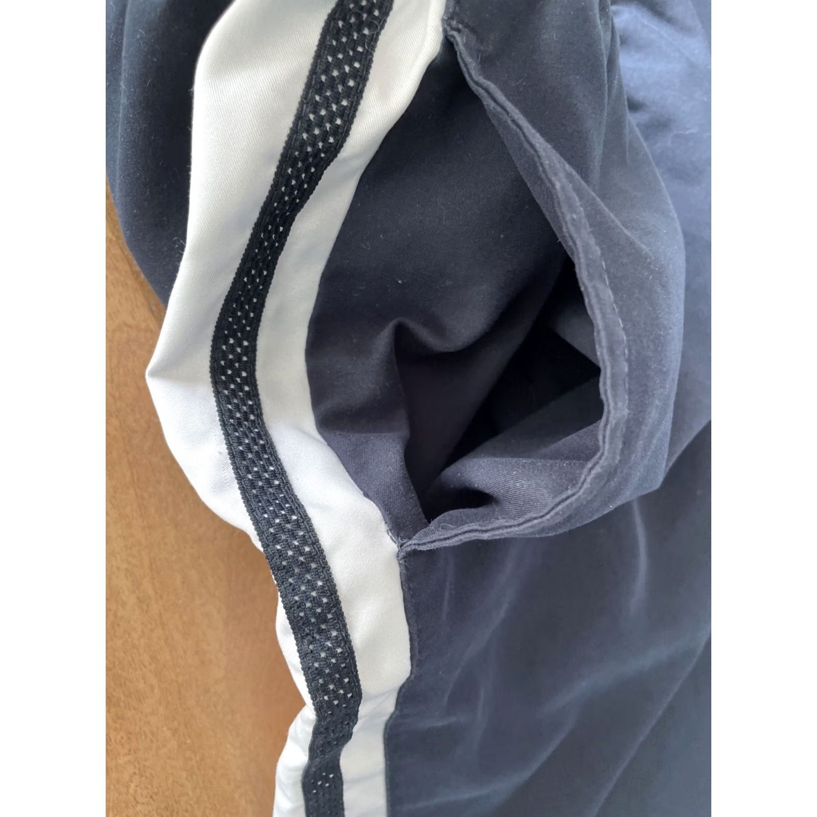 Nike VINTAGE Nike Grey Tag Baggy Wide Leg Track Pants Navy Blue Mens XL Y2K Sweatpants Size US 36 / EU 52 - 7 Thumbnail