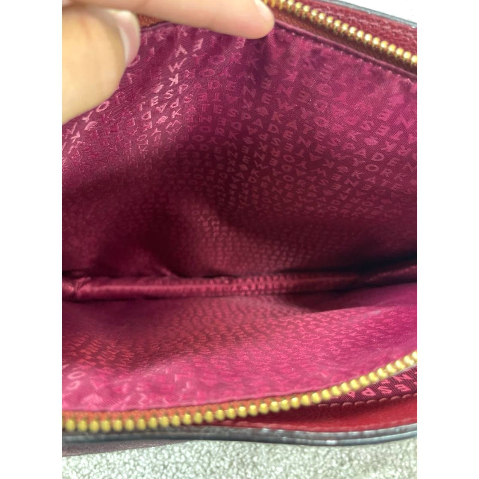 Vintage kate spade new york Satchel Women Zarinah Hyde Place Red Leather Double Handle Strap Satchel Size ONE SIZE - 7 Thumbnail