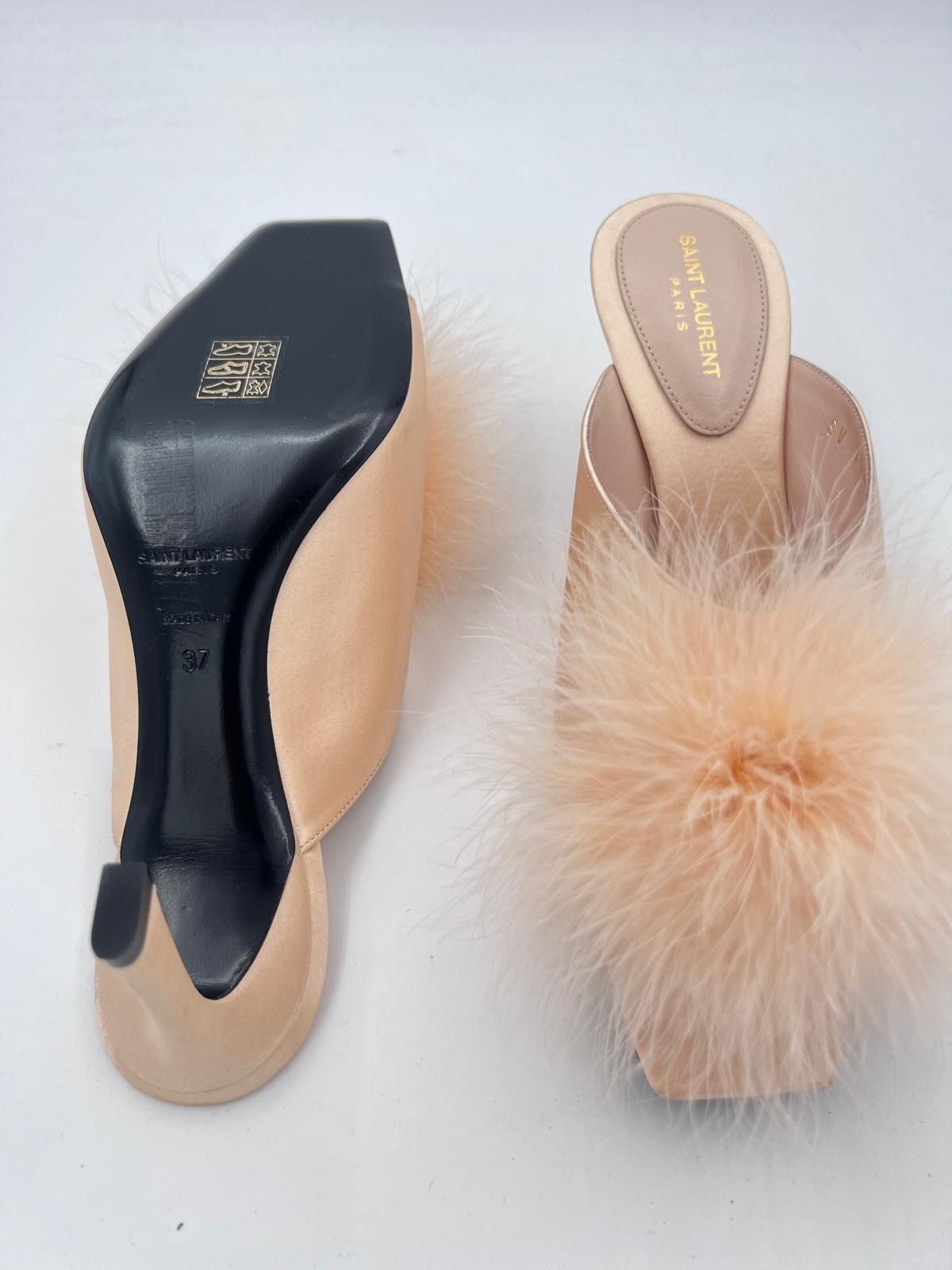 Saint Laurent Paris New Saint Laurent Blanco mules IT 37/ US 7 Size US 7 / IT 37 - 12 Thumbnail