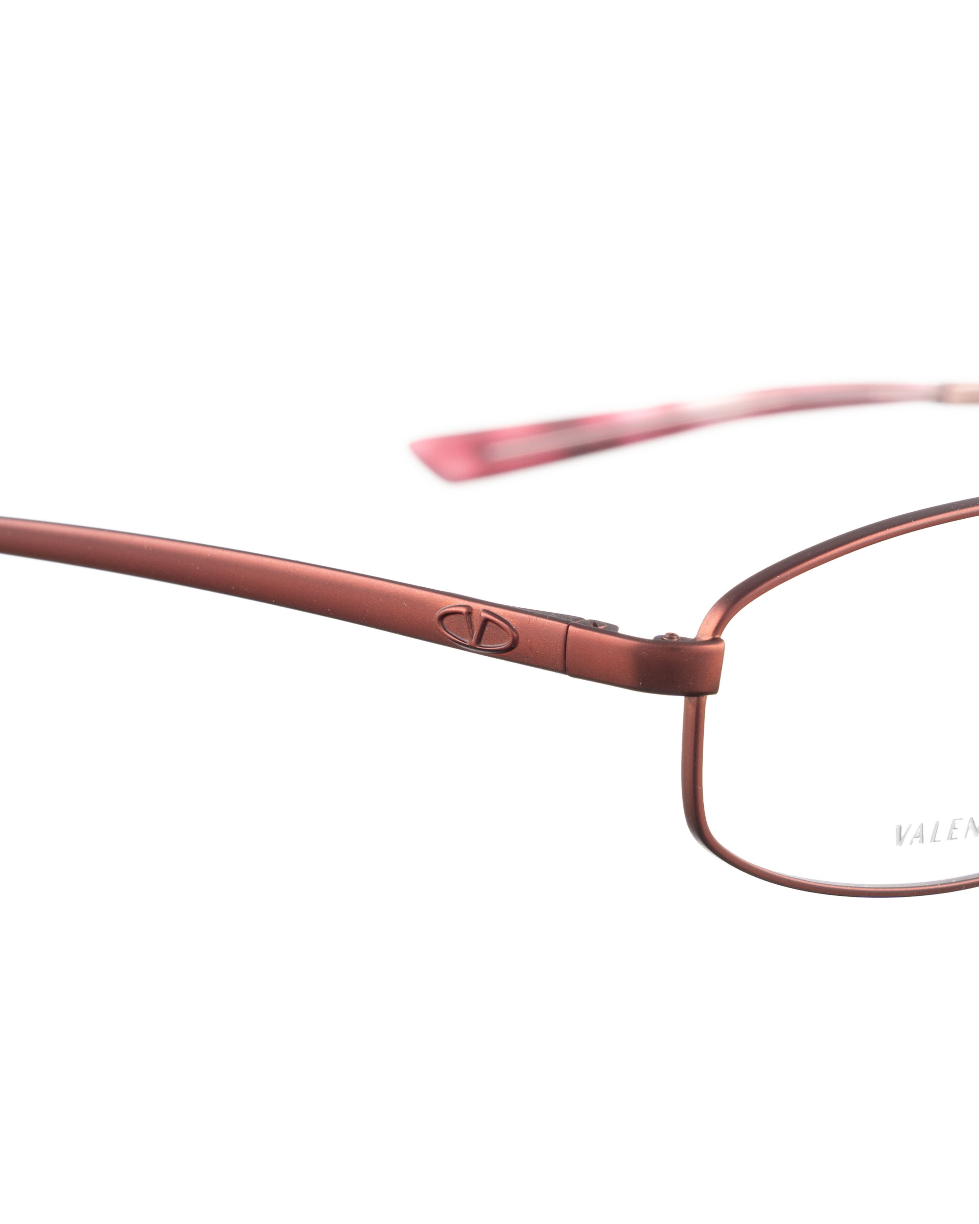Valentino Valentino 00s Burgundy Thin Classic Glasses Size ONE SIZE - 1 Thumbnail