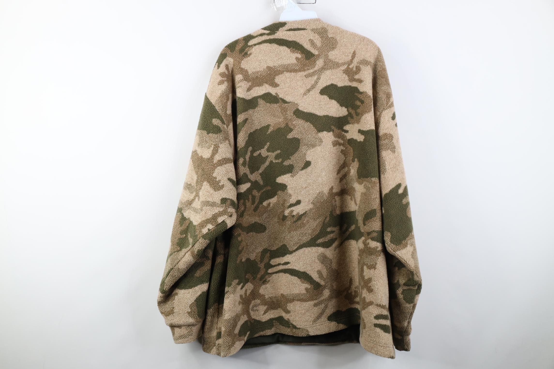 Cabelas Vintage 90s Cabelas Deep Pile Fleece Sweater Jacket Swacket Size US XXL / EU 58 / 5 - 10 Thumbnail