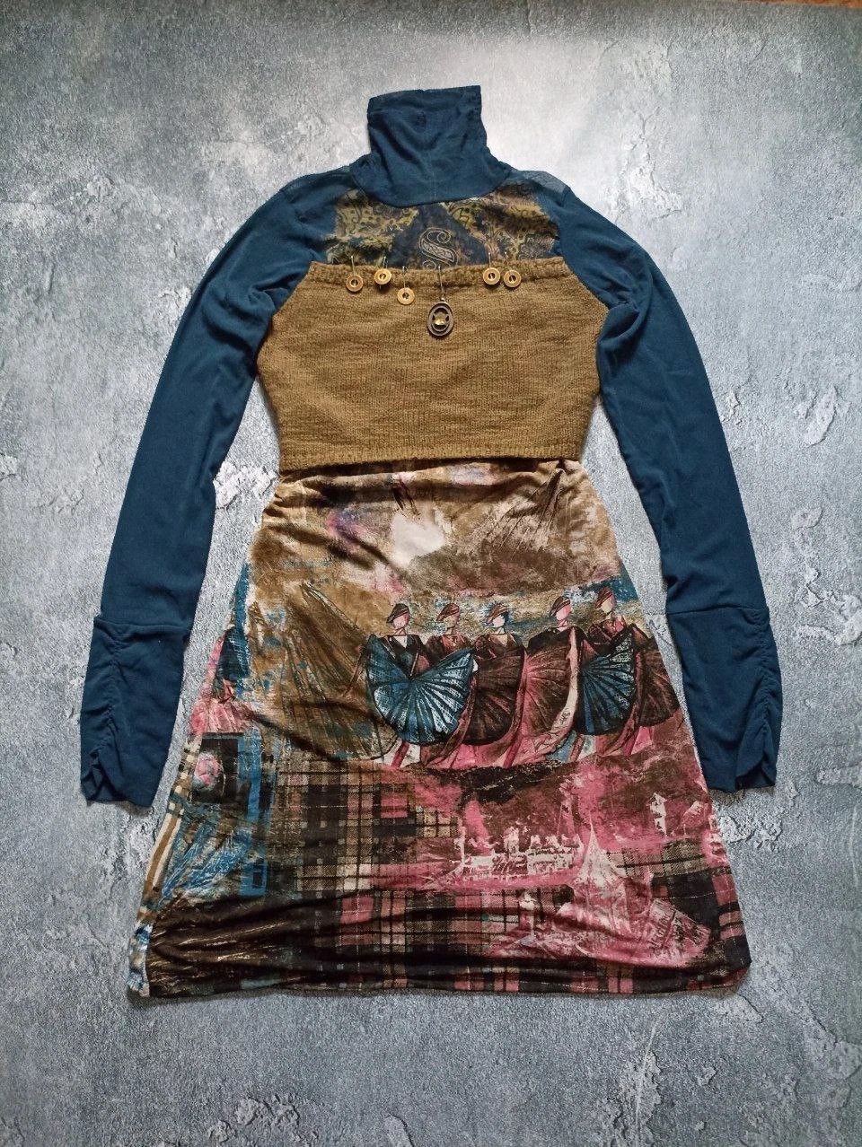 Jean Paul Gaultier Vintage Save The Queen Y2K Overprint Dress Size XL Size XL / US 12-14 / IT 48-50 - 1 Thumbnail