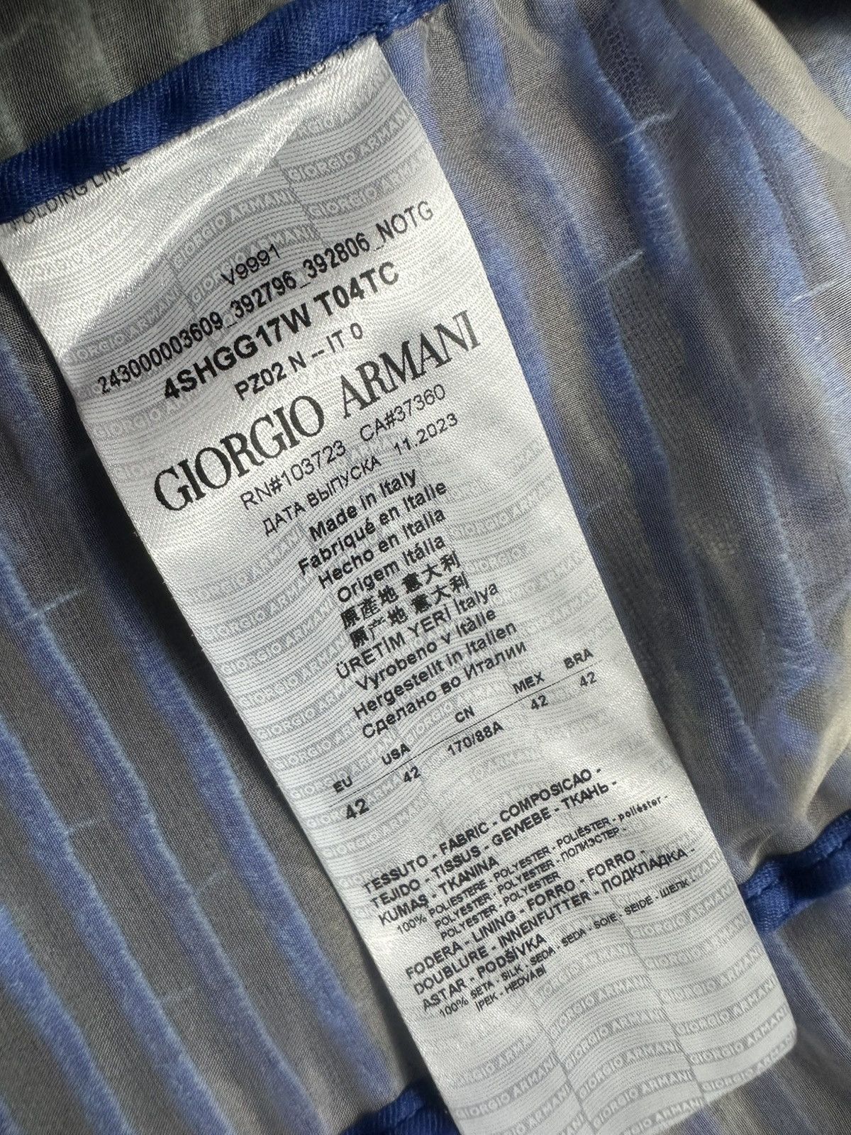 Giorgio Armani Giorgio Armani - Multi Color Zip Up Jacket Size M / US 6-8 / IT 42-44 - 8 Thumbnail