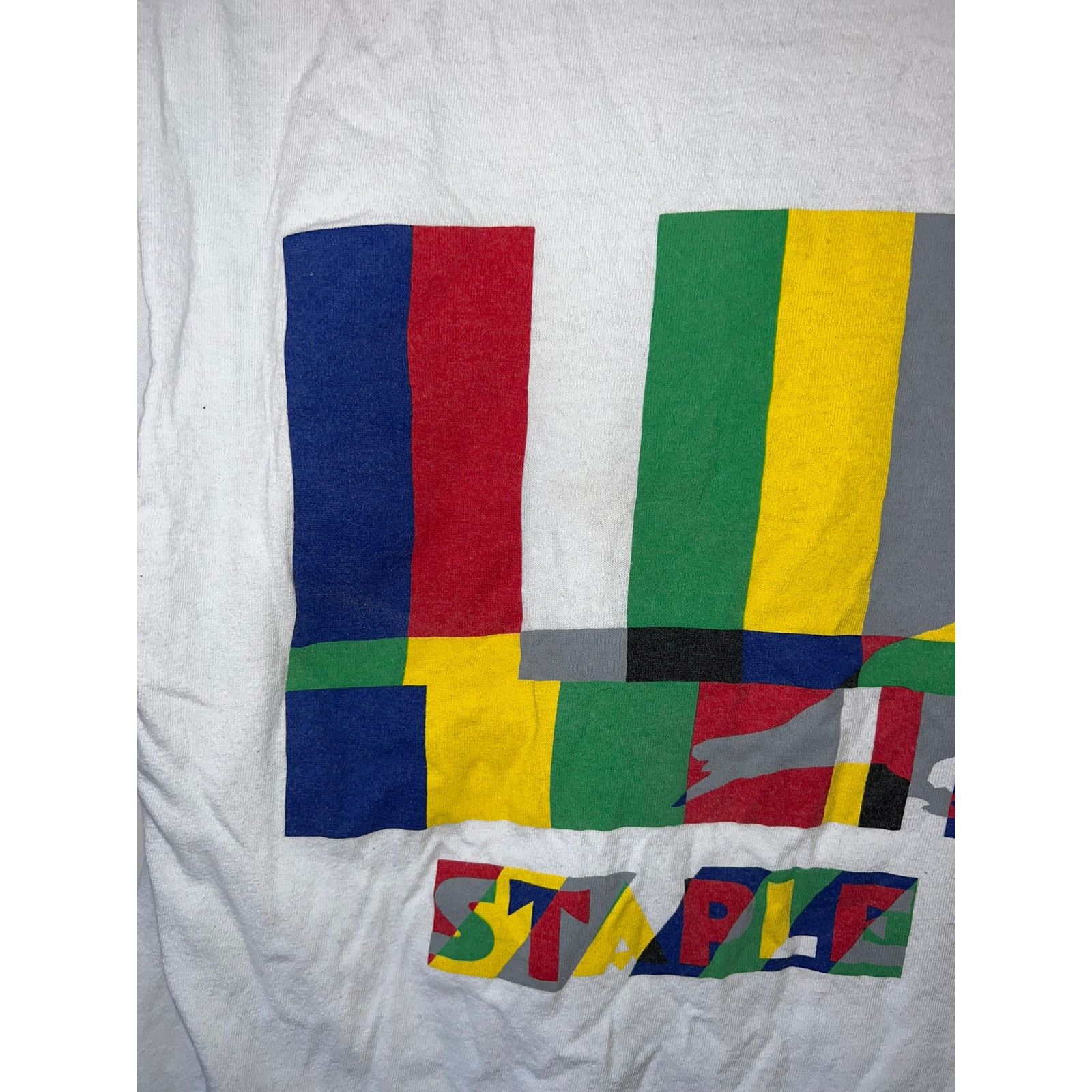 Staple Staple Pigeon Shirt White Multicolor Graphic Tee 2000s M Size US M / EU 48-50 / 2 - 6 Thumbnail