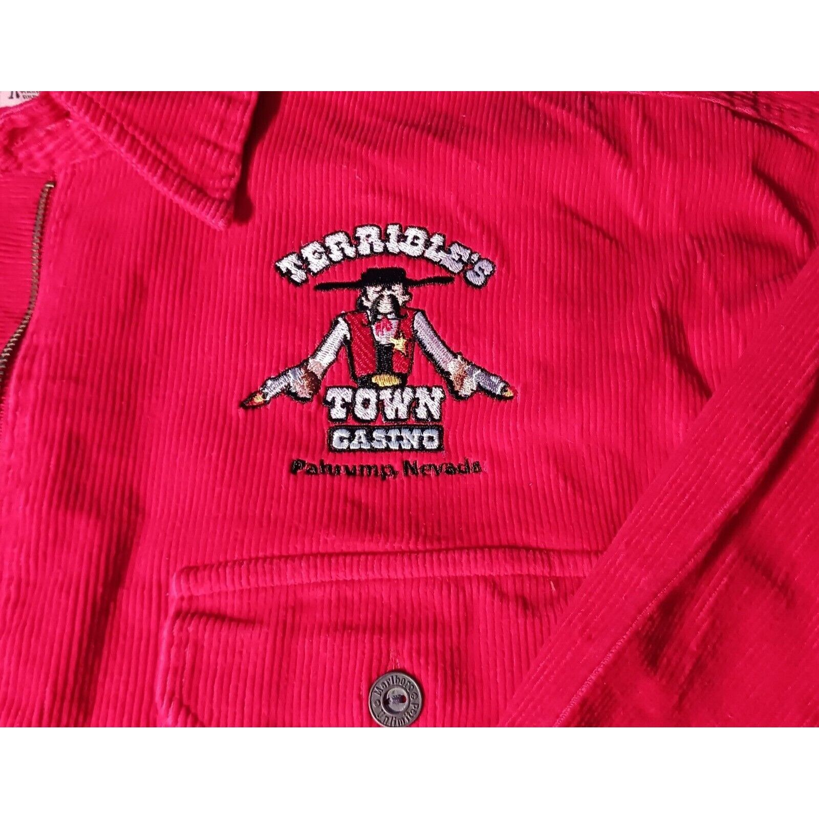 Marlboro 90's Marlboro Red Corduroy 1/2 Zip Pullover Shirt Large Terr Size US L / EU 52-54 / 3 - 4 Thumbnail