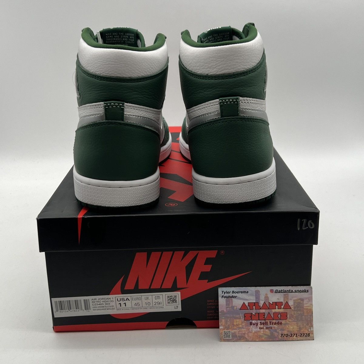 Nike Air Jordan 1 High gorge green Size US 11 / EU 44 - 3 Thumbnail