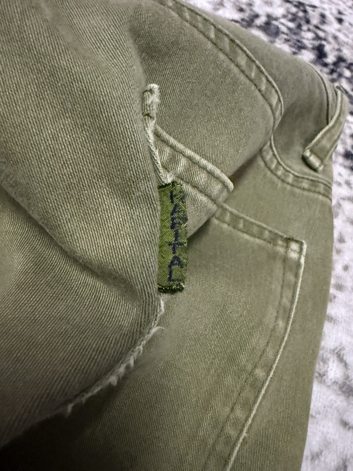 Kapital Vintage Kapital Sun Faded Green Slim Jeans Size US 29 - 11 Thumbnail