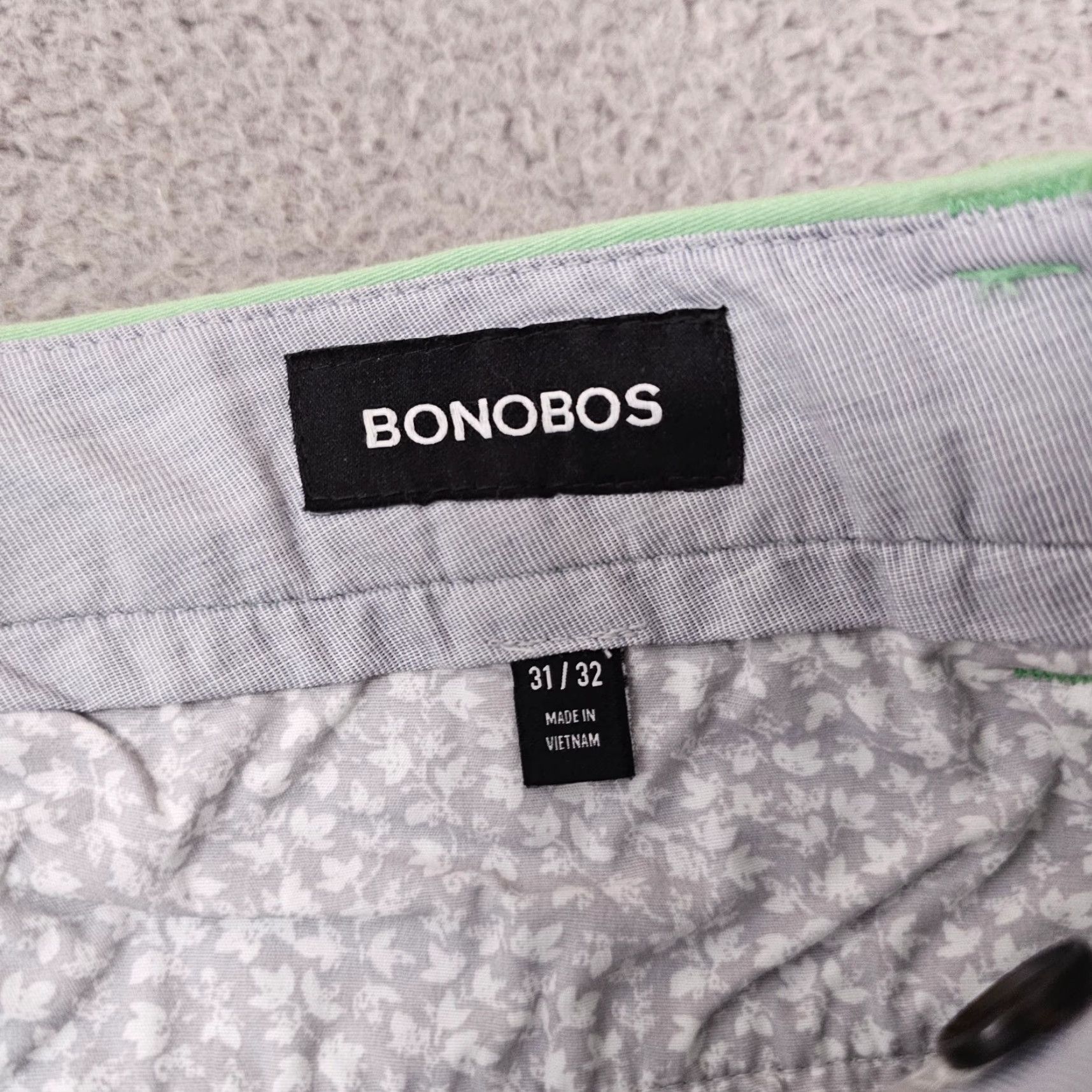 Bonobos Bonobos Pants Mens 31x31 Green Athletic Fit Cotton Stretch Chino Size US 31 - 3 Thumbnail