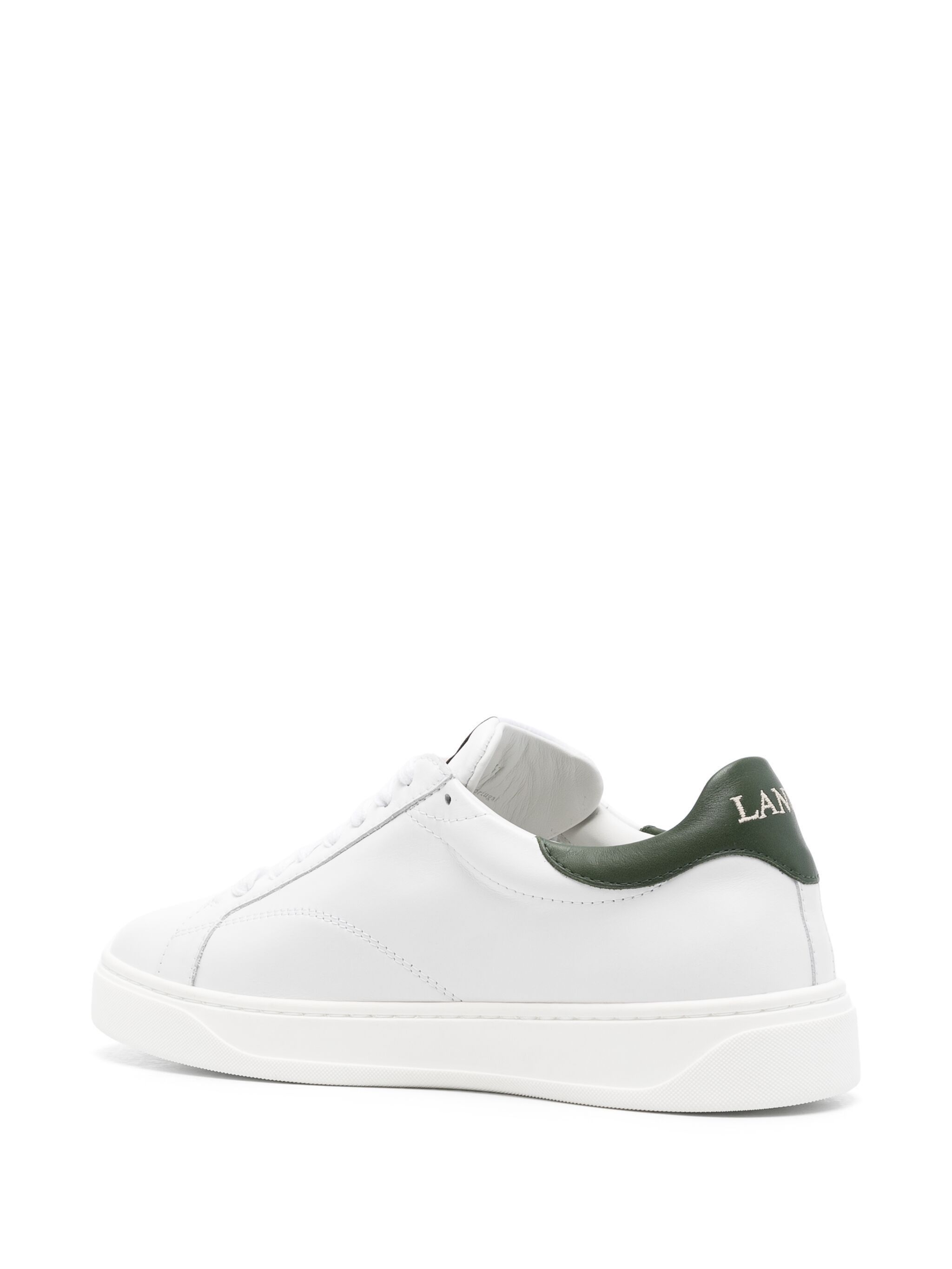 Lanvin o1w1db11124 Leather Sneakers in White Size US 7 / EU 40 - 3 Thumbnail