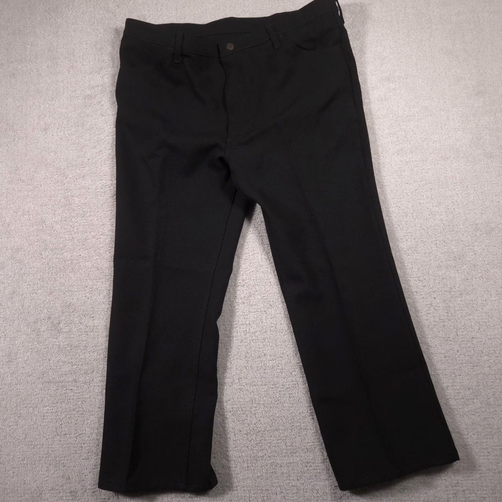 Wrangler Wrangler Jeans Mens 42x29 Black Denim Straight Leg Regular Fit 82BK Casual Pants Jeans Size US 42 / EU 58 - 2 Thumbnail