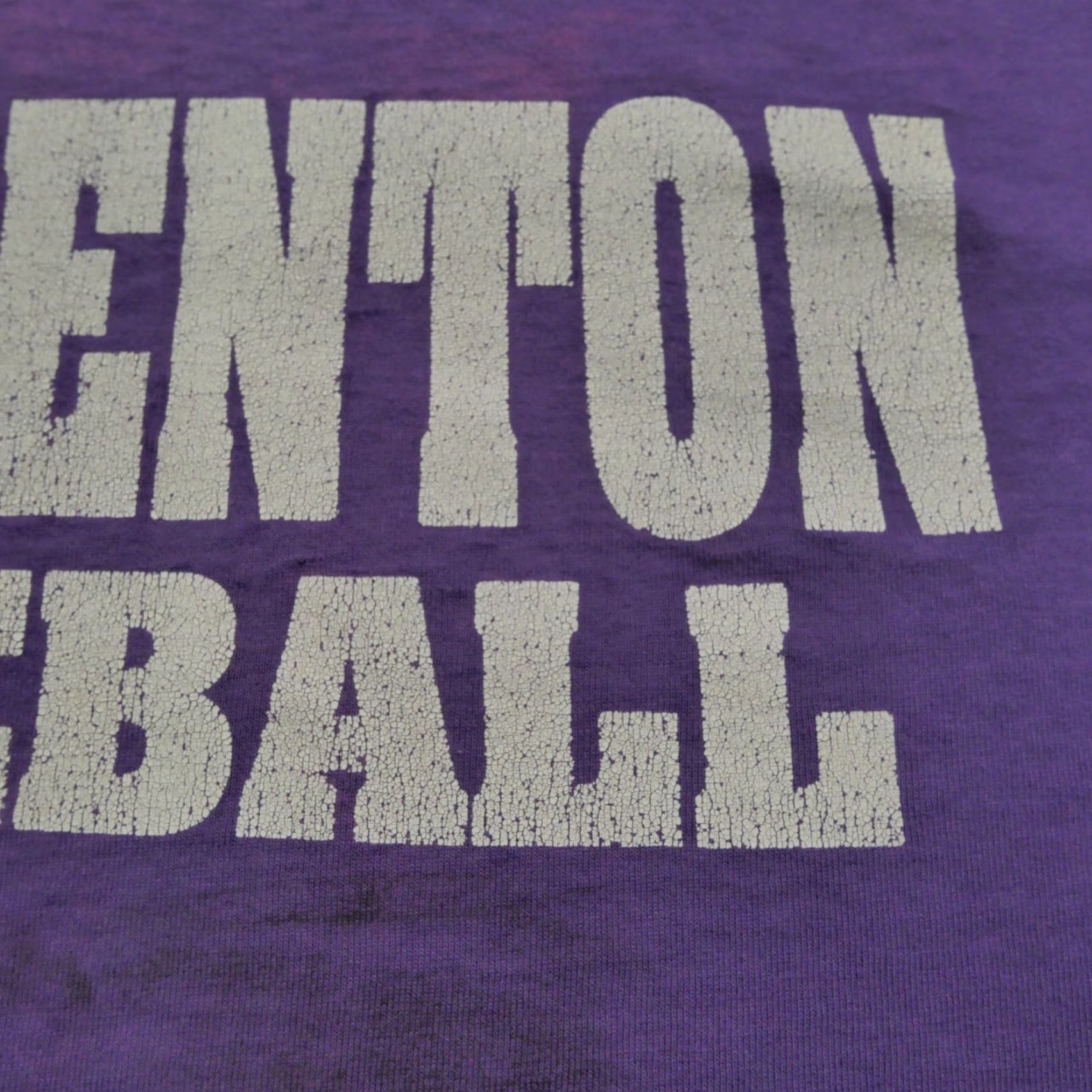 Vintage VINTAGE Baseball T Shirt Mens XL Purple 90s Camdenton Logo Graphic Print Crew Neck Short Sleeve Cotton Shirt Size US XL / EU 56 / 4 - 3 Thumbnail