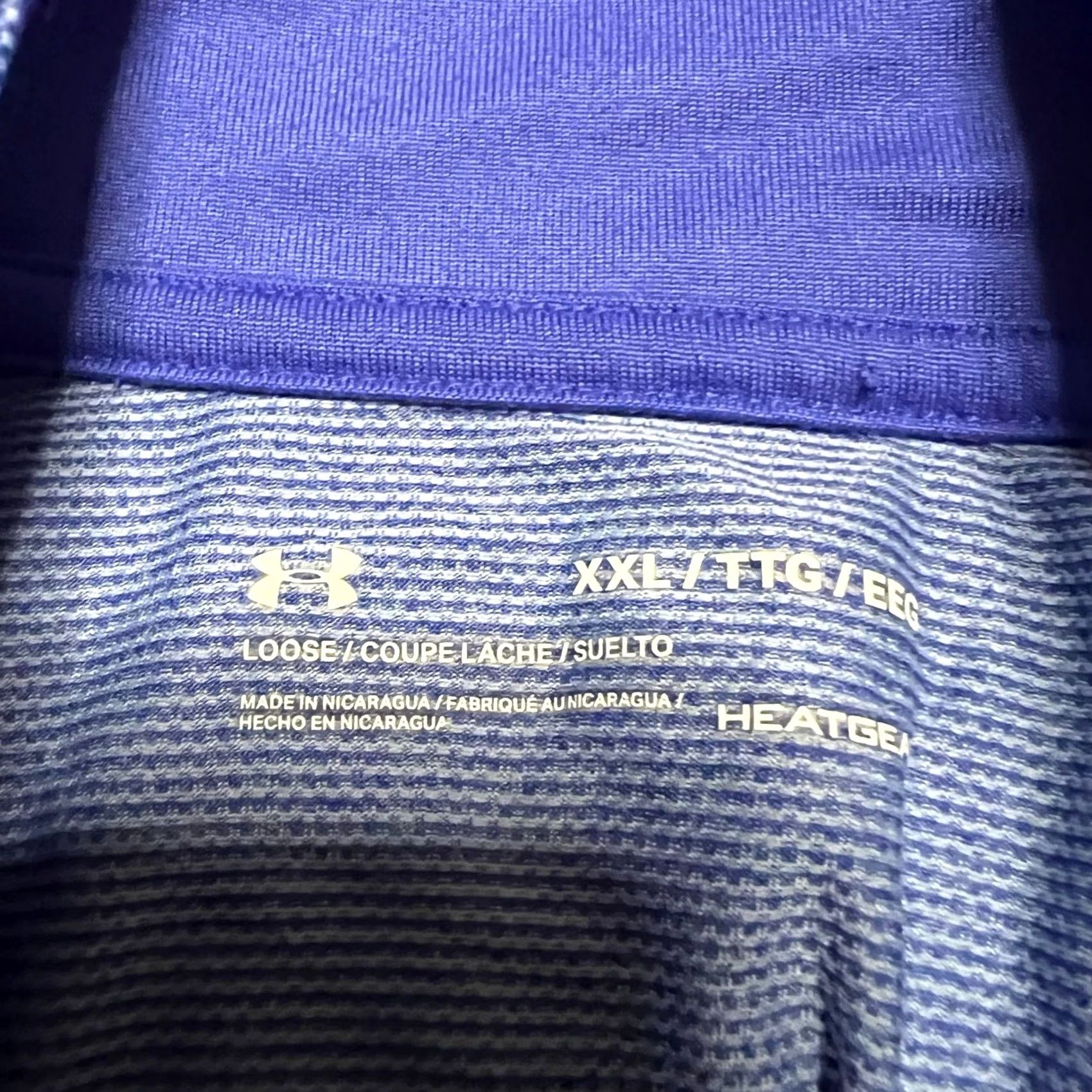 Under Armour Under Armour UA Shirt Mens XXL Tech Quarter Zip Pullover Golf Heatgear Blue 2XL Regular Mens Size US XXL / EU 58 / 5 - 7 Thumbnail
