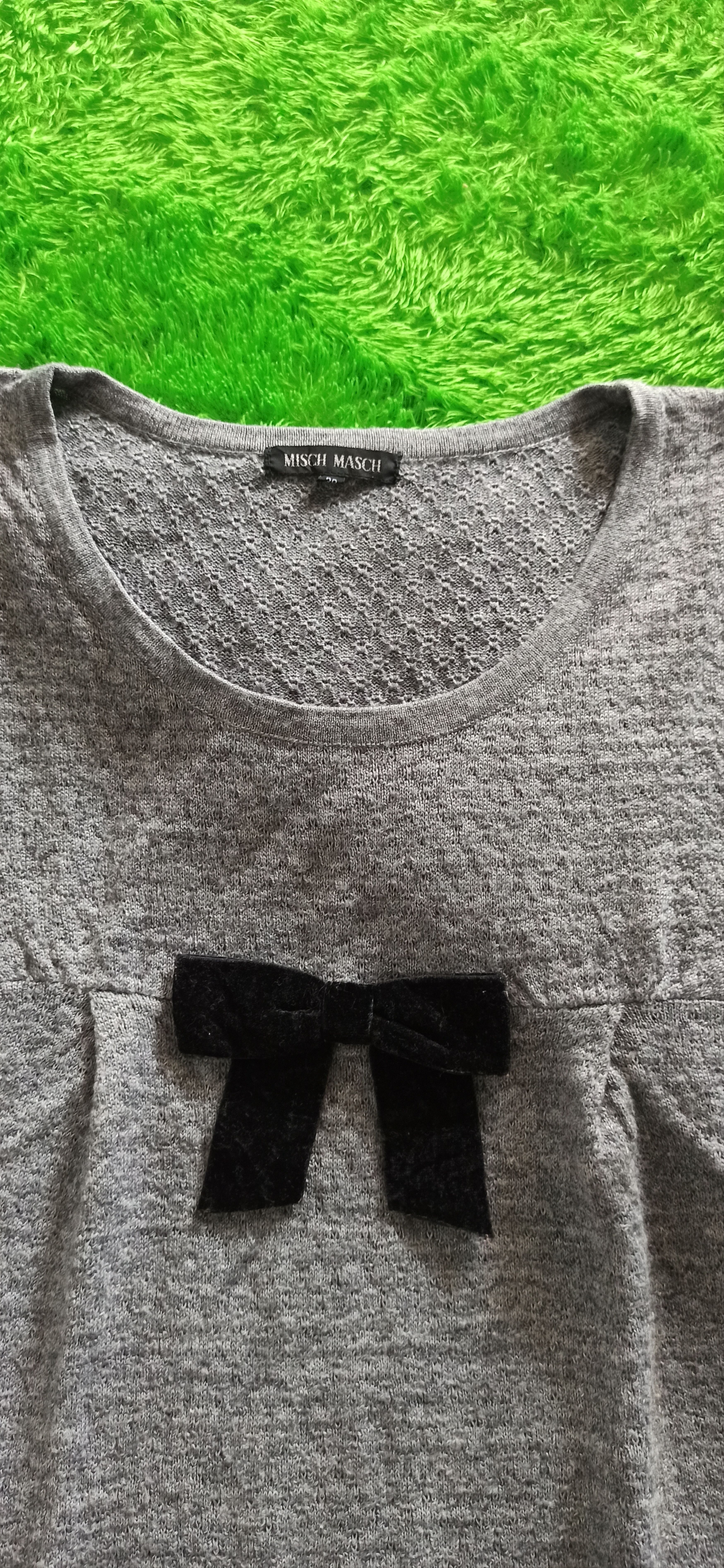 Homespun Knitwear × Japanese Brand Misch Masch Grey Knitwear Size S / US 4 / IT 40 - 6 Thumbnail