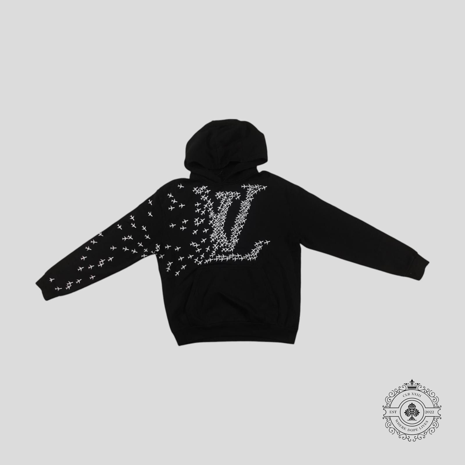 Louis Vuitton Louis Vuitton LV Planes Printed Hoodie in Black Size US M / EU 48-50 / 2 - 1 Thumbnail