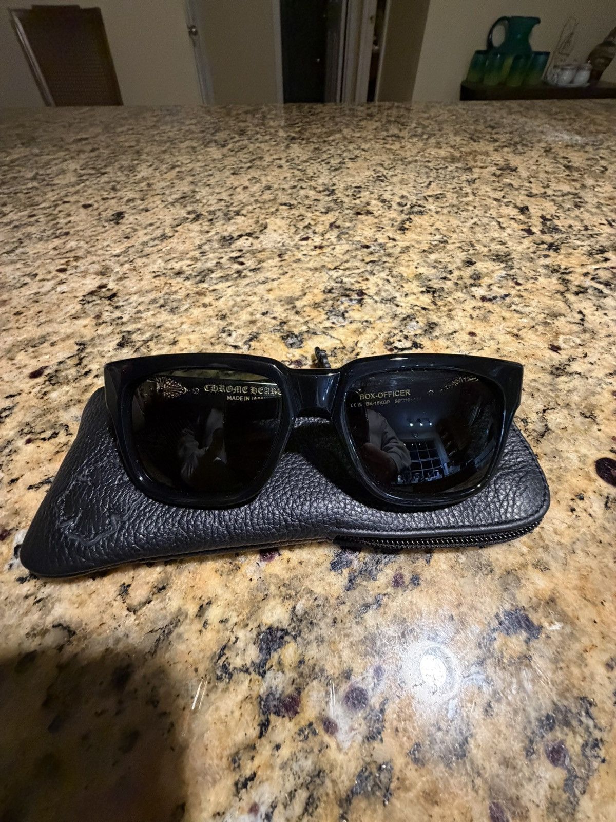 Chrome Hearts Chrome Hearts Box Officer Sunglasses Size ONE SIZE - 1 Thumbnail