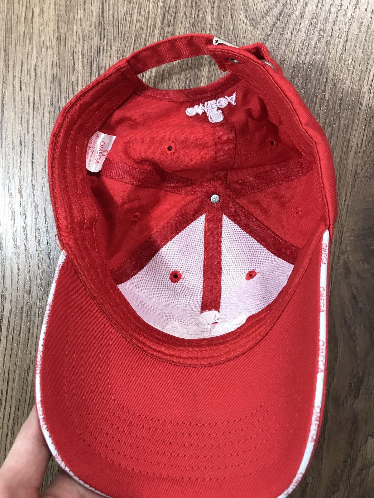 Omega × Vintage Omega Red Vintage Cap Crans Montana Size ONE SIZE - 7 Thumbnail