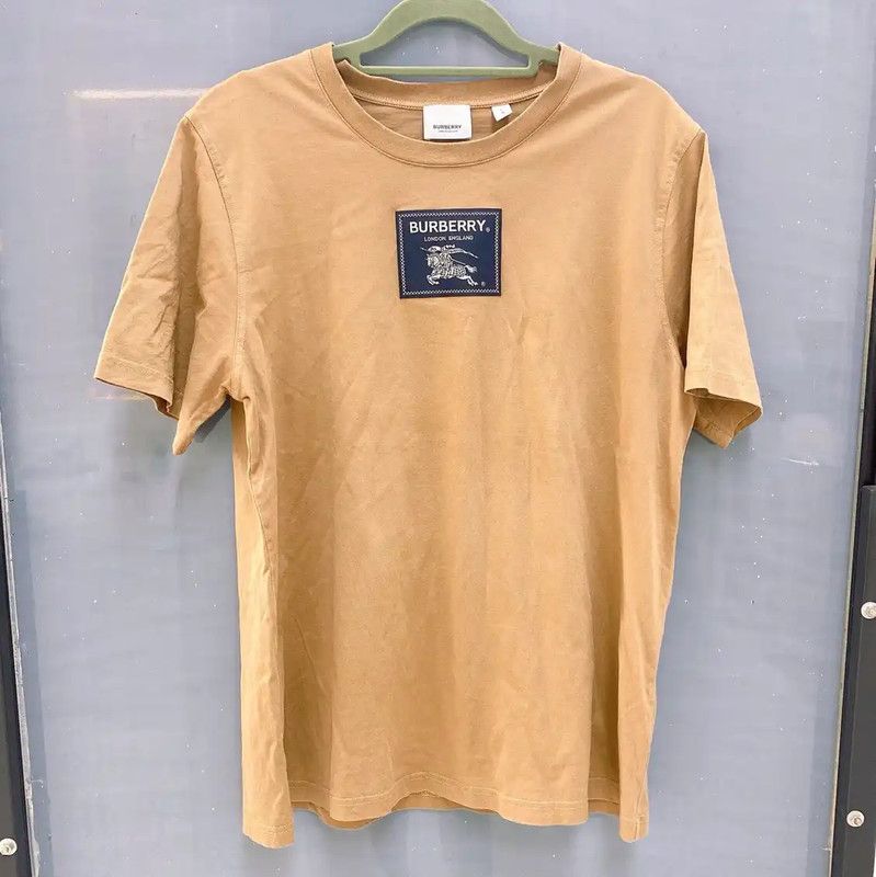 Burberry Burberry Beige Cotton Women's T-Shirt Size L / US 10 / IT 46 - 1 Thumbnail