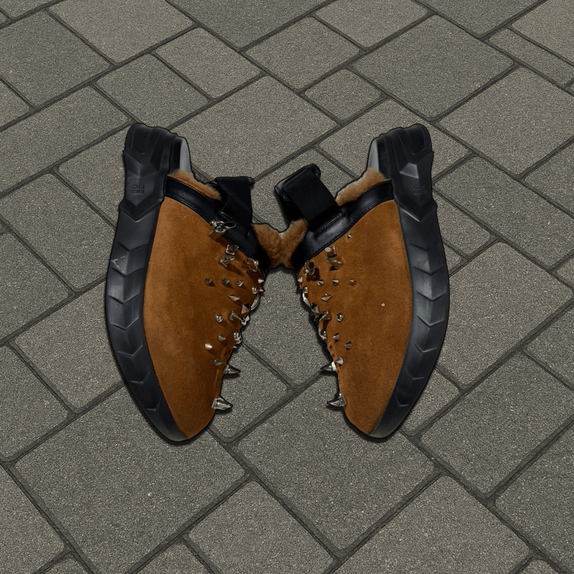 Givenchy Givenchy Brown Spiked Marshmallow Sandals Size US 9.5 / EU 42-43 - 1 Thumbnail
