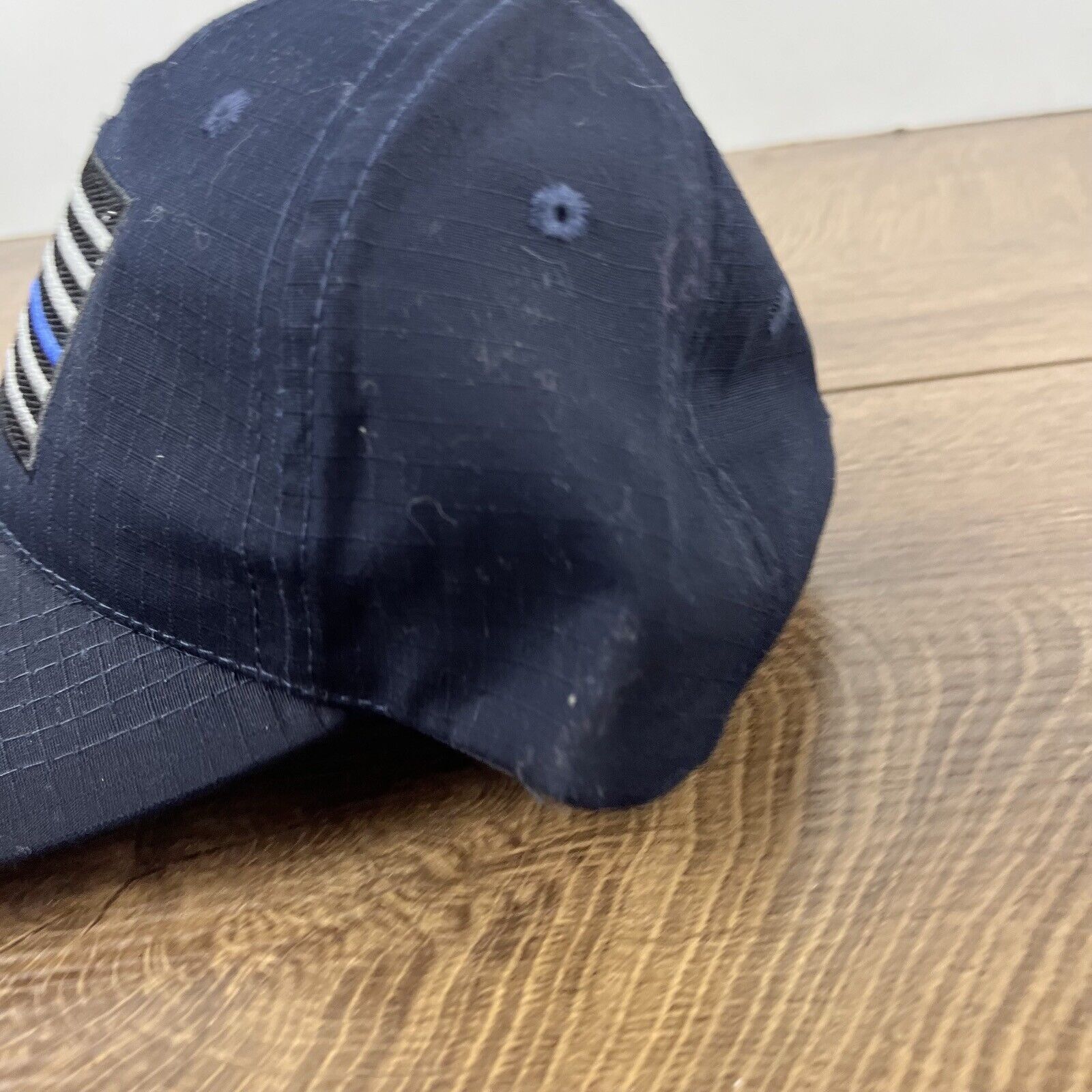 Other USA Flag Hat Blue Line Police Flag Hat Blue Adjustable Hat B Size ONE SIZE - 8 Thumbnail